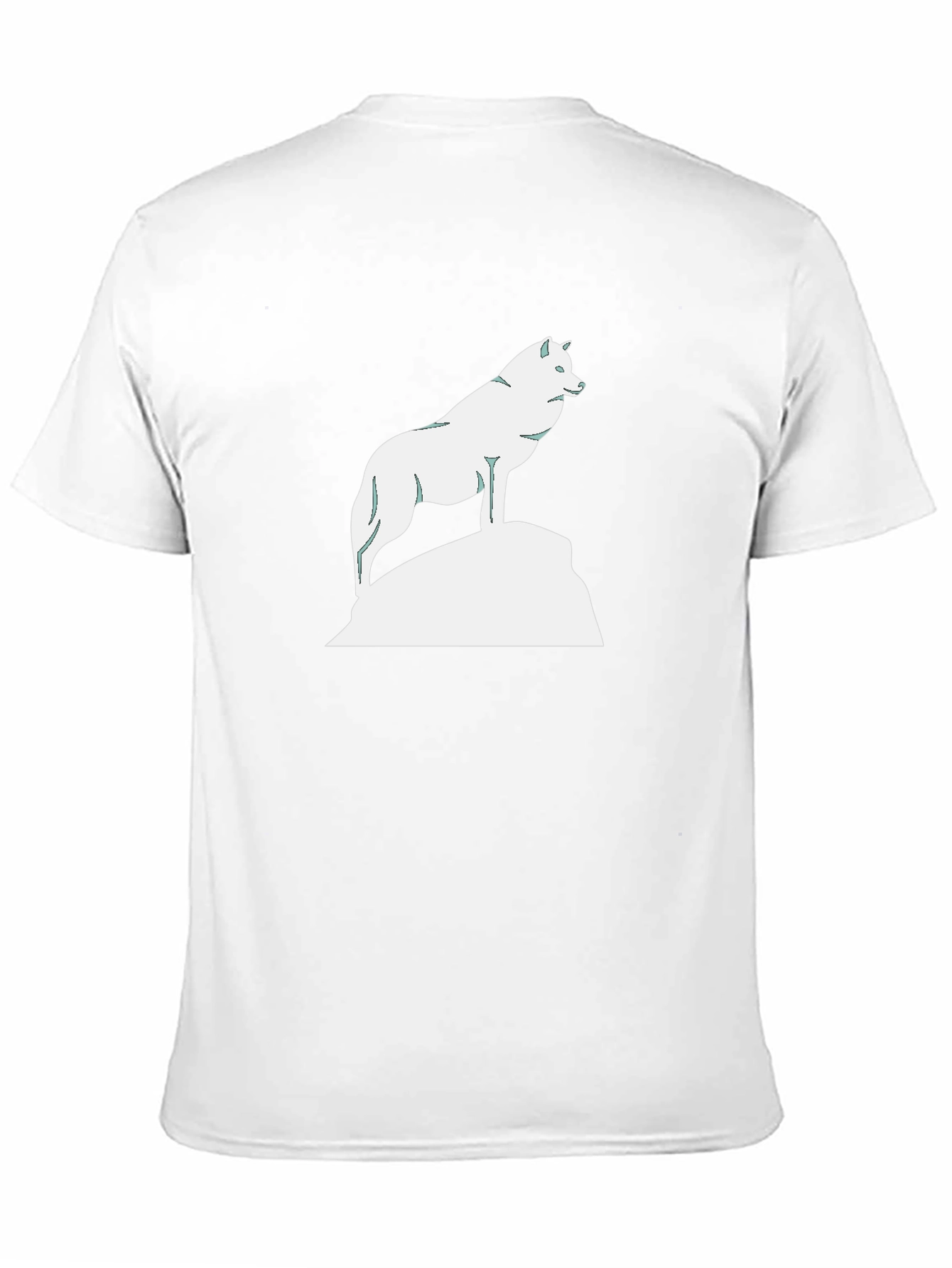Black Wolf Silhouette Graphic Tee