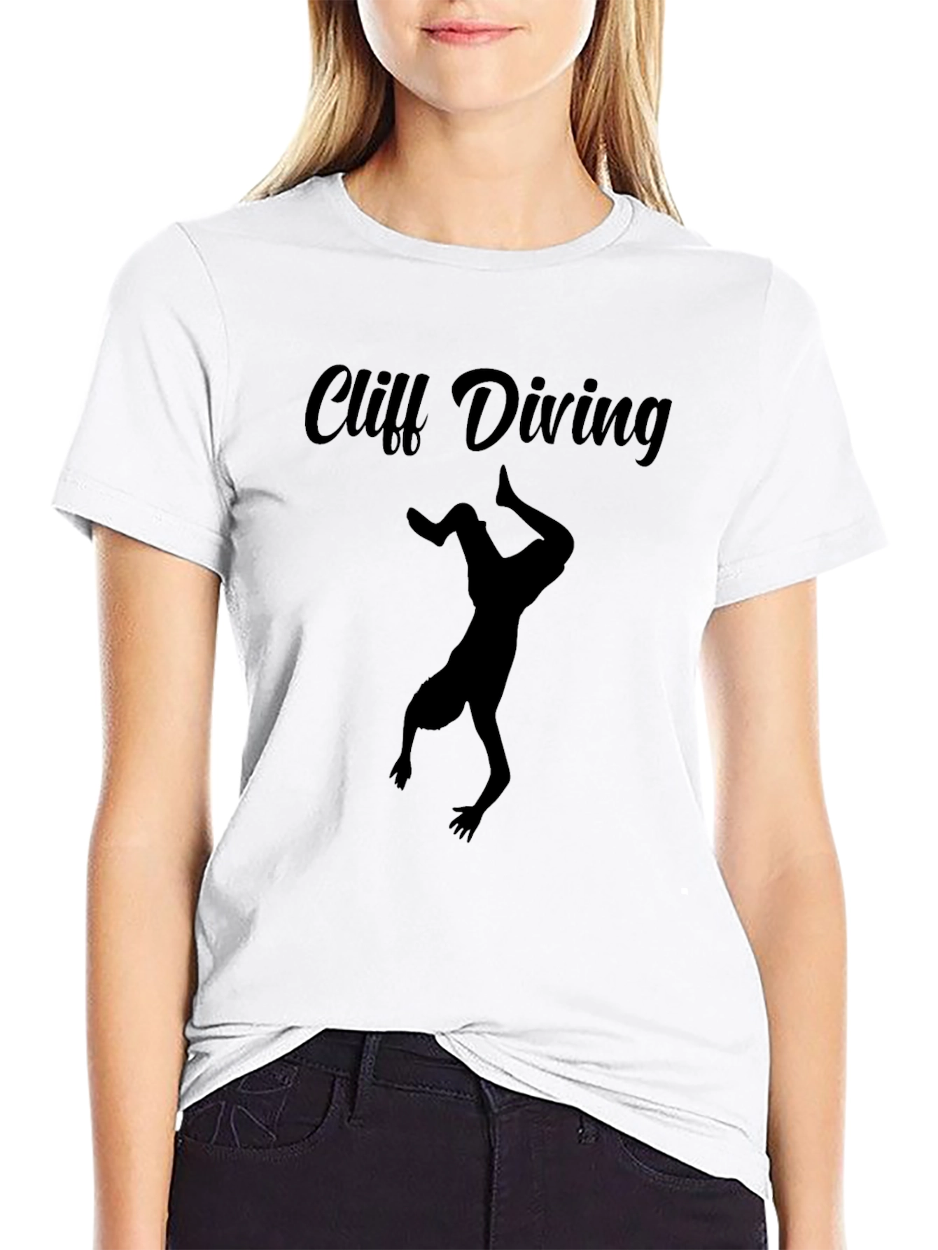 Cliff Diving Graphic Tee - Extreme Sports T-Shirt