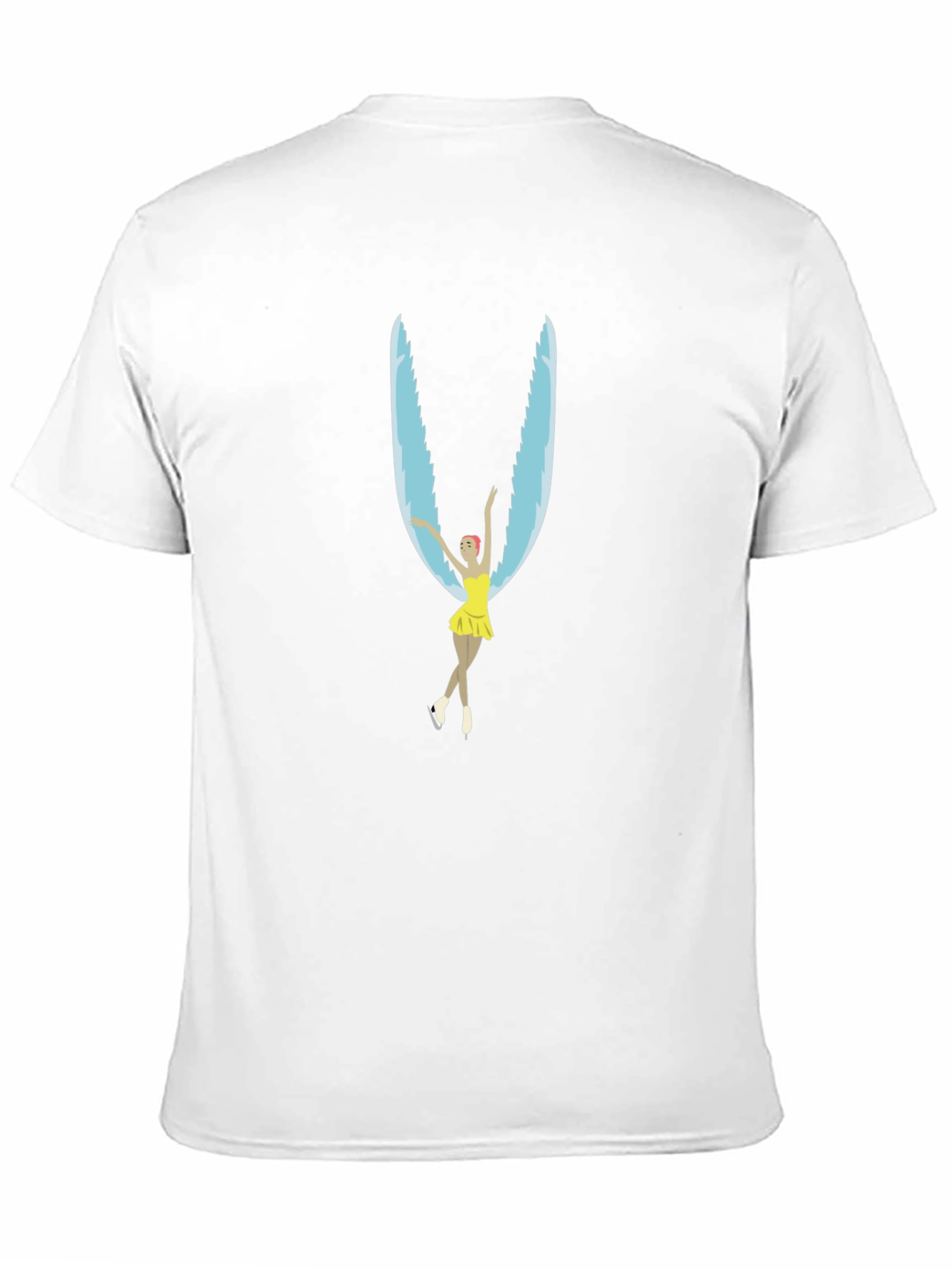 Figure Skater Wings Black T-Shirt