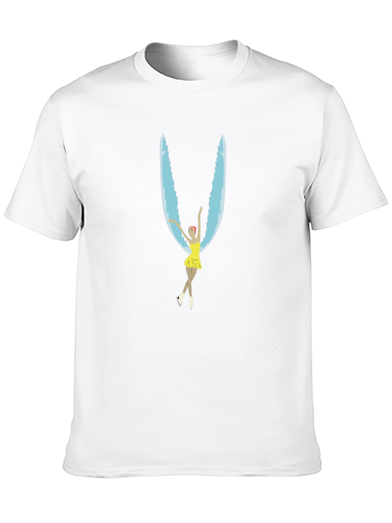 Figure Skater Wings Black T-Shirt