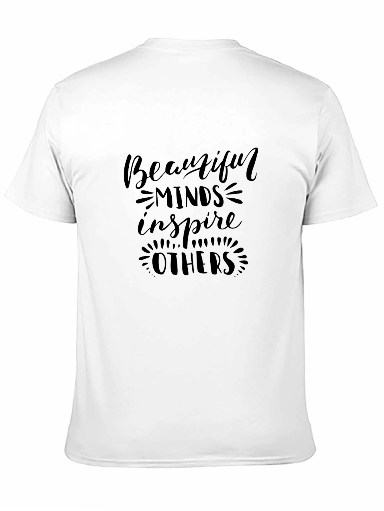 Inspiring Black T-Shirt for Men - Beautiful Minds
