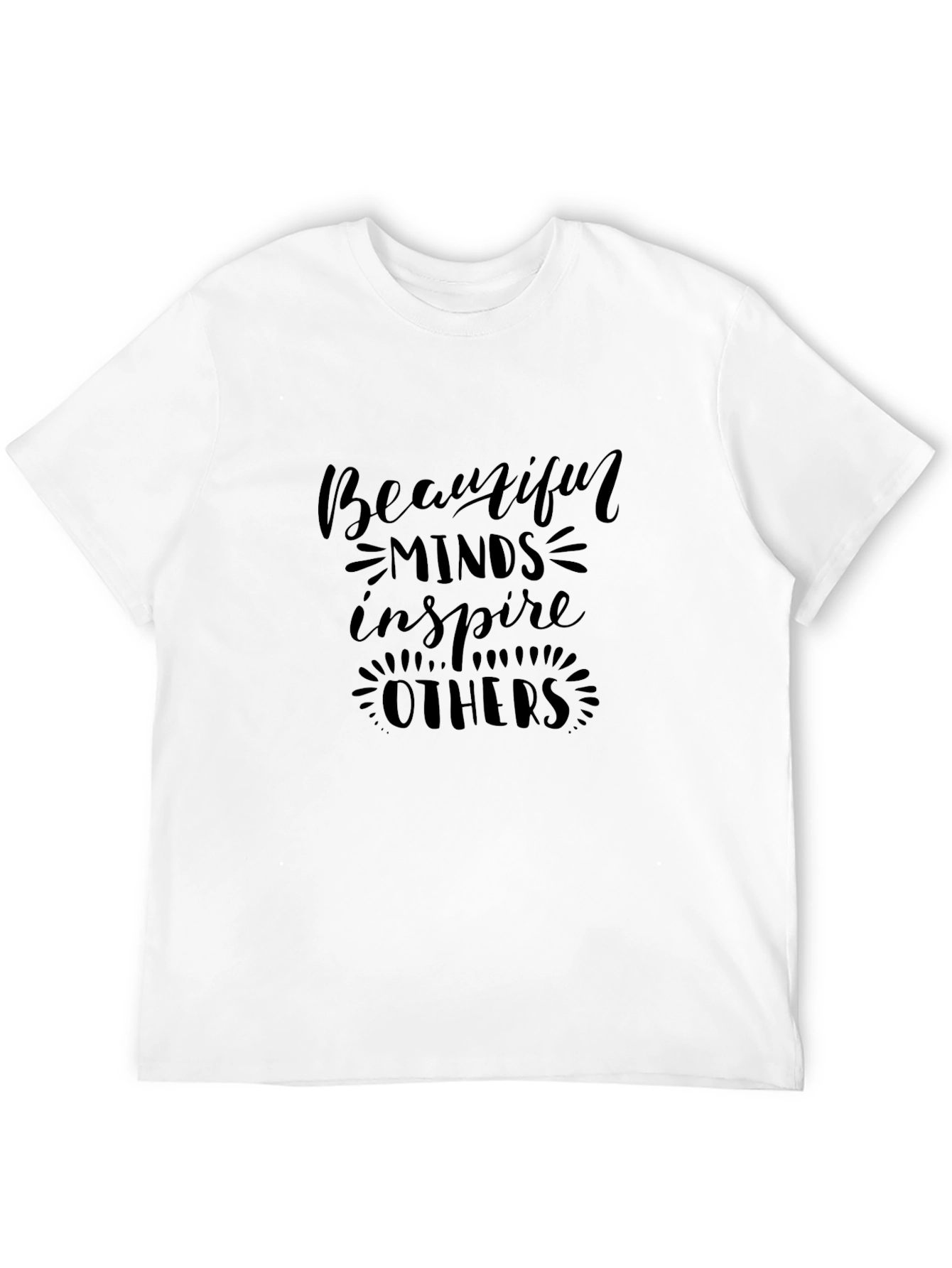 Inspiring Black T-Shirt for Men - Beautiful Minds