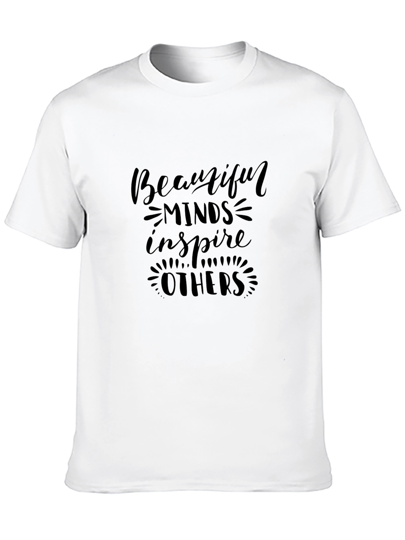 Inspiring Black T-Shirt for Men - Beautiful Minds