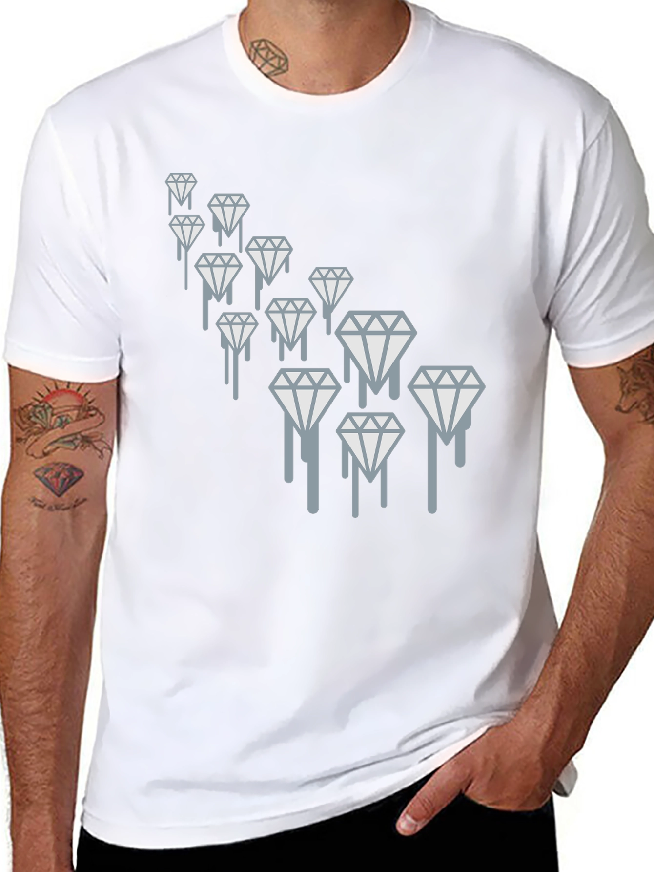 Dripping Diamonds Graphic Tee