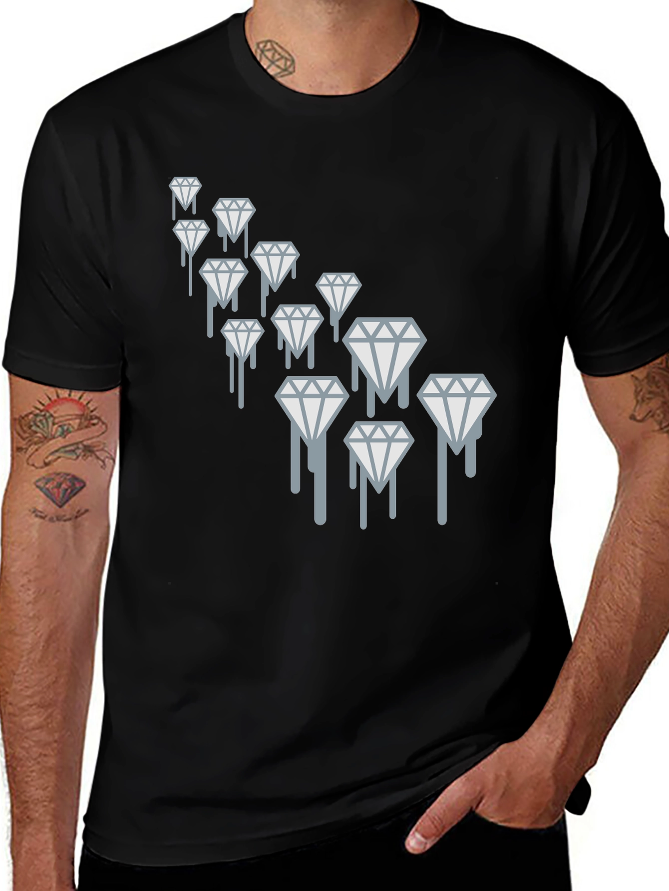 Dripping Diamonds Graphic Tee