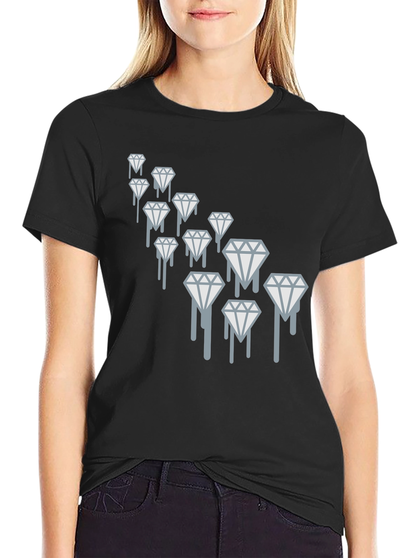Dripping Diamonds Graphic Tee