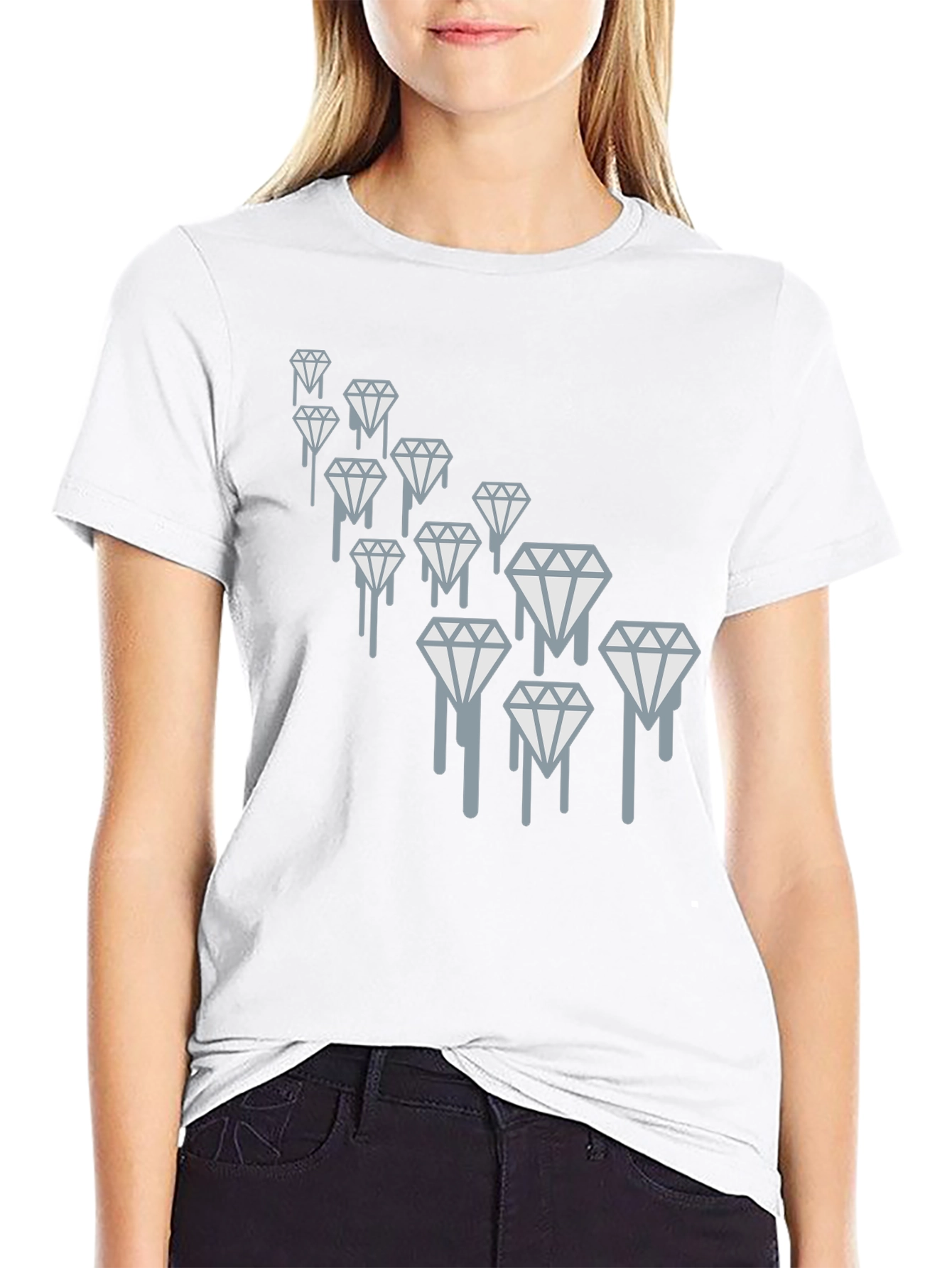 Dripping Diamonds Graphic Tee