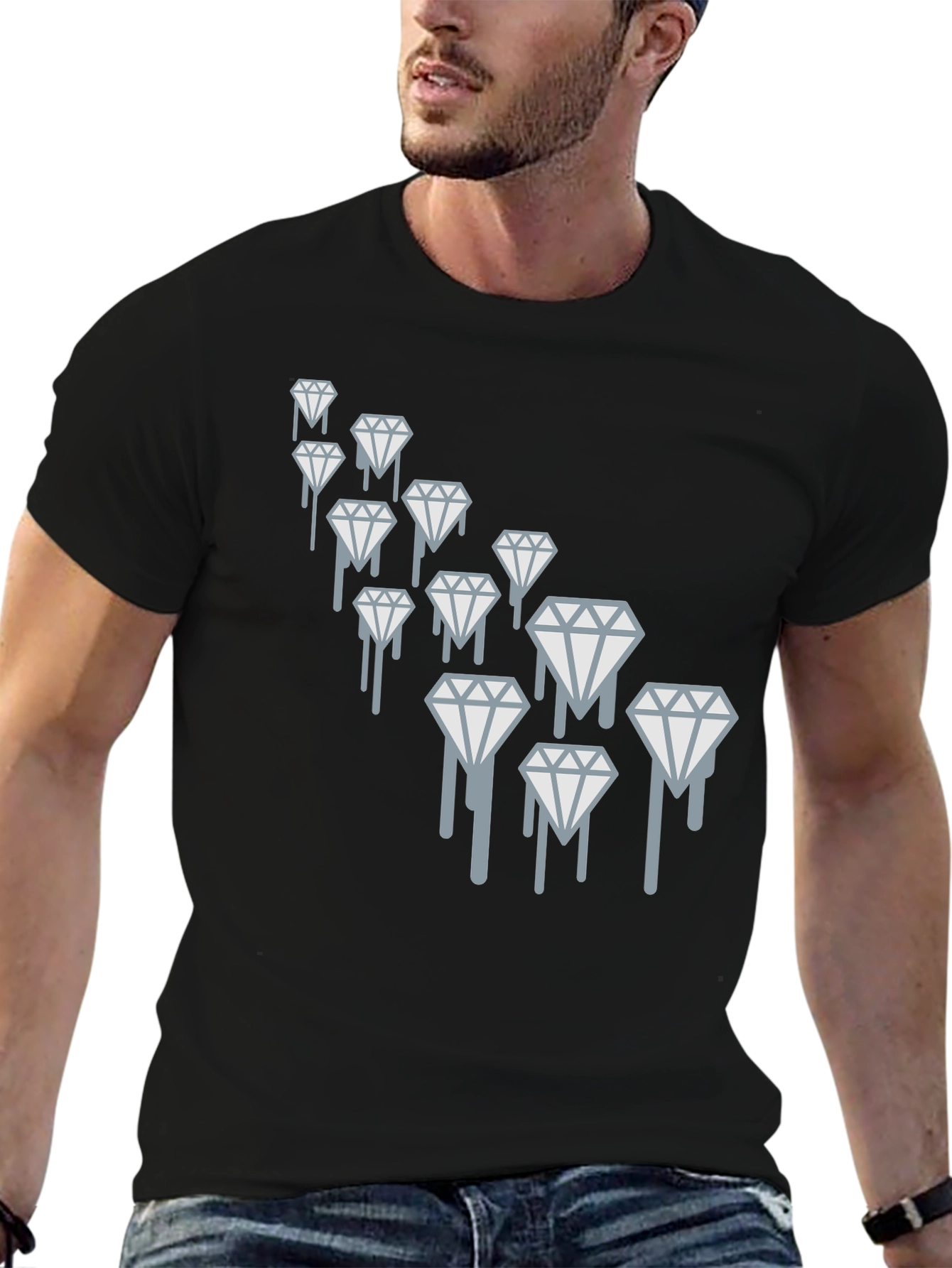 Dripping Diamonds Graphic Tee