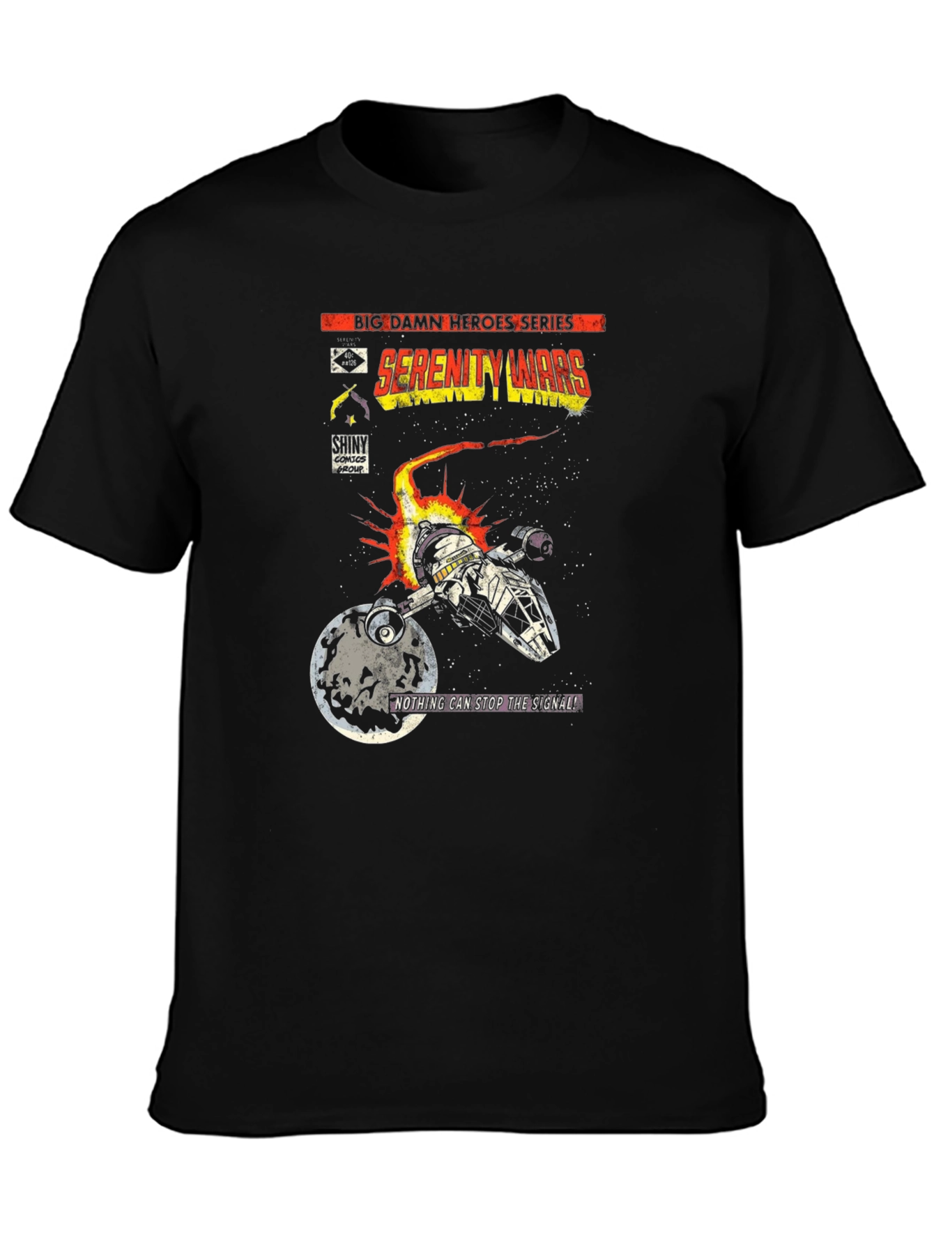 Serenity Wars Comic T-Shirt - Sci-Fi Fan Apparel