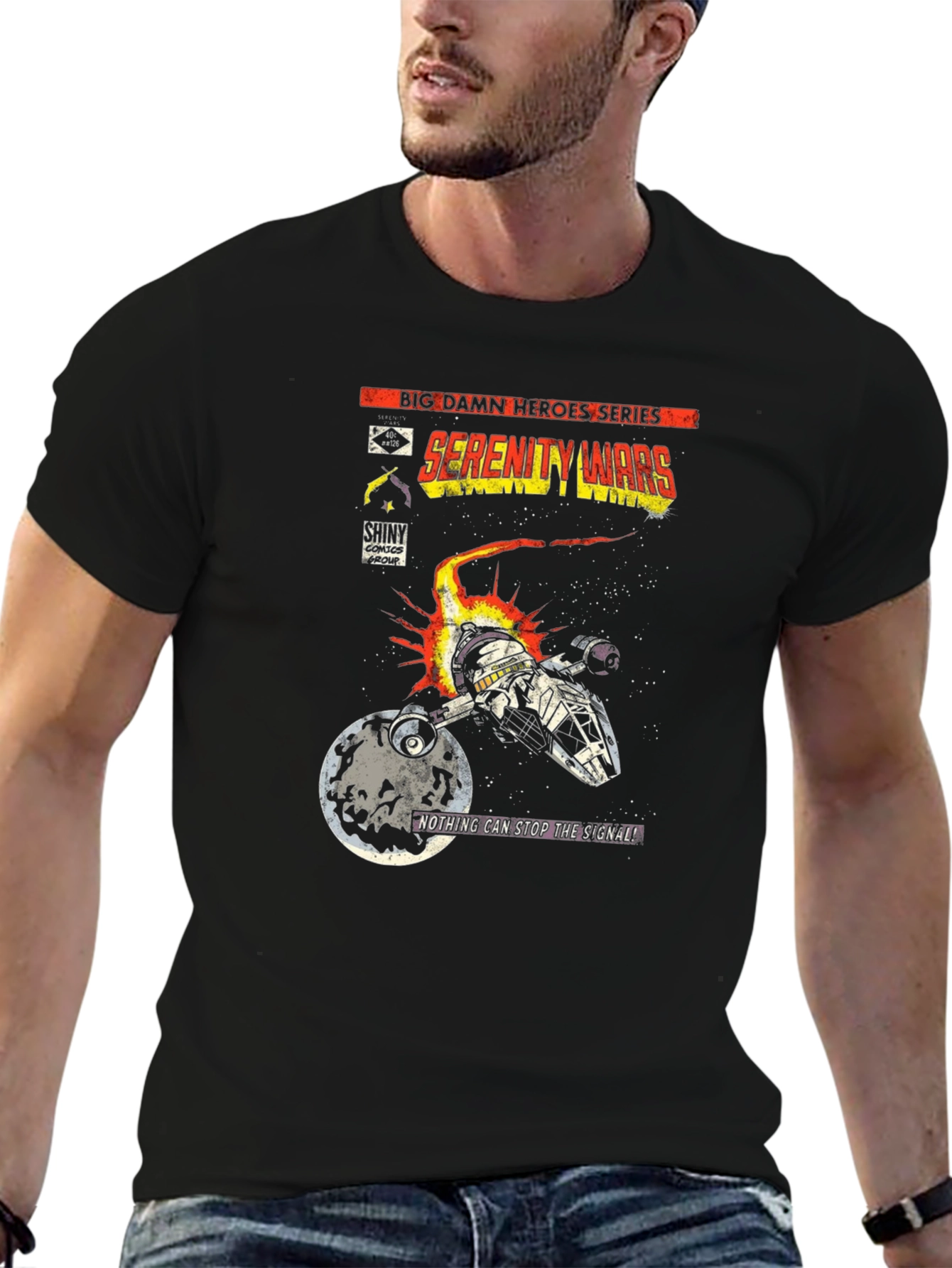 Serenity Wars Comic T-Shirt - Sci-Fi Fan Apparel