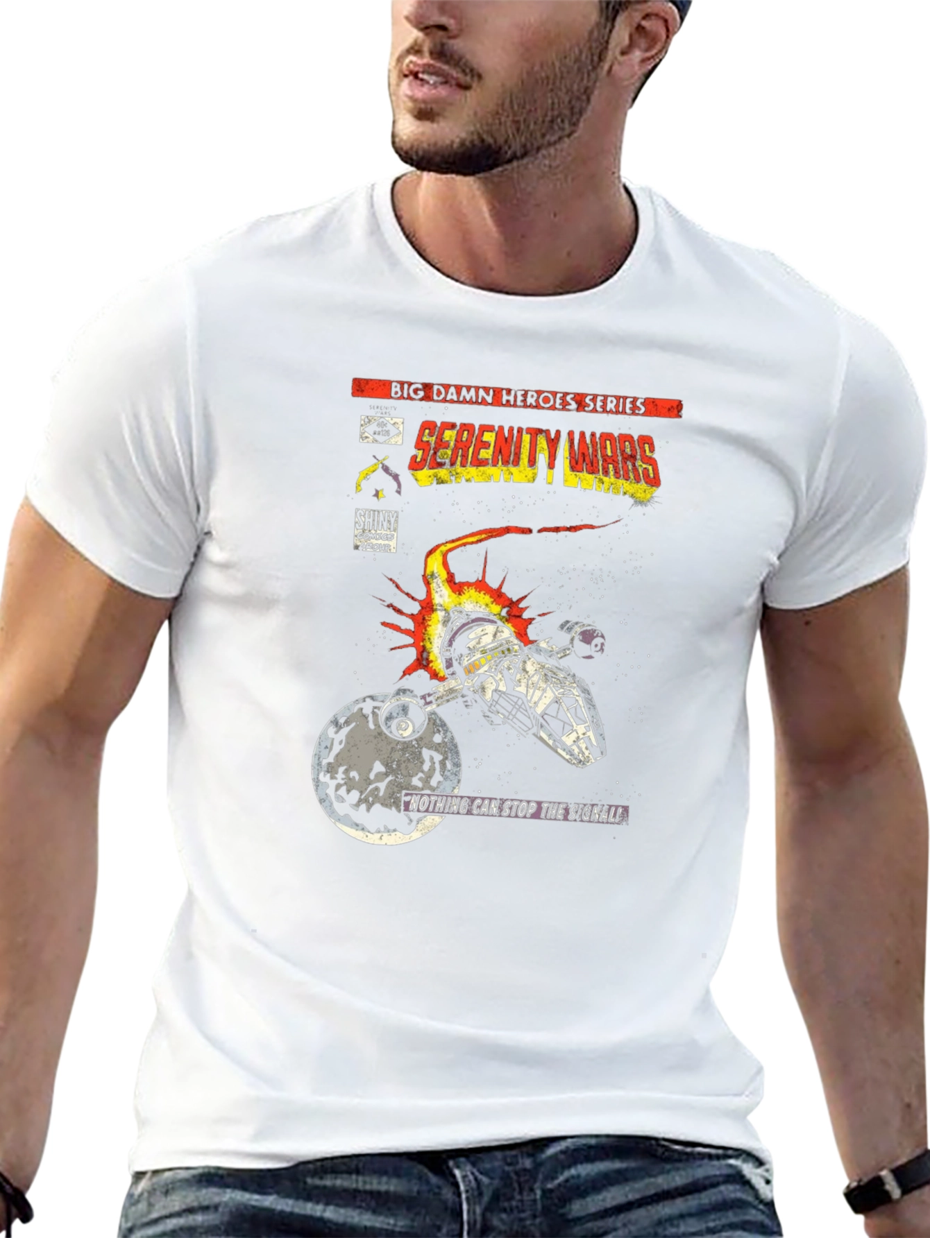 Serenity Wars Comic T-Shirt - Sci-Fi Fan Apparel