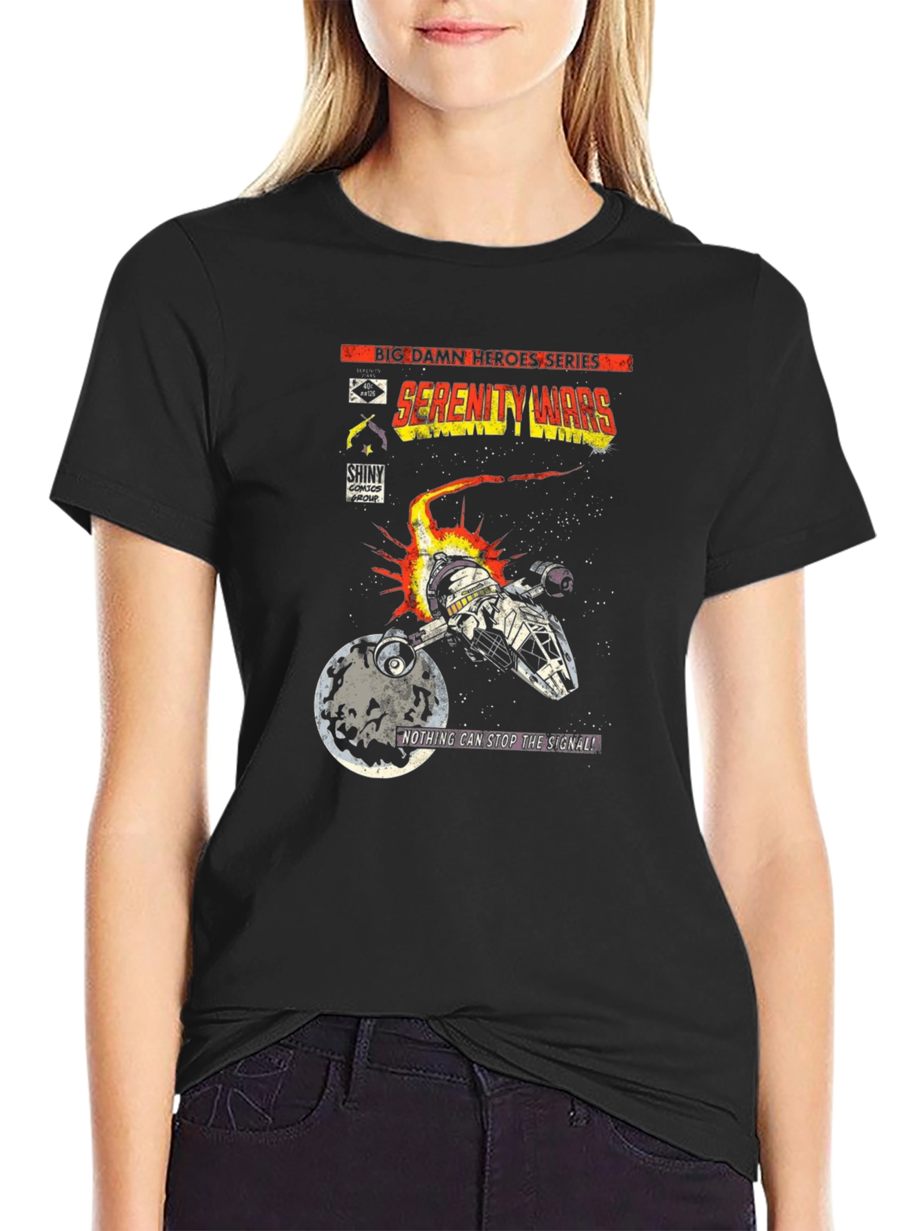 Serenity Wars Comic T-Shirt - Sci-Fi Fan Apparel