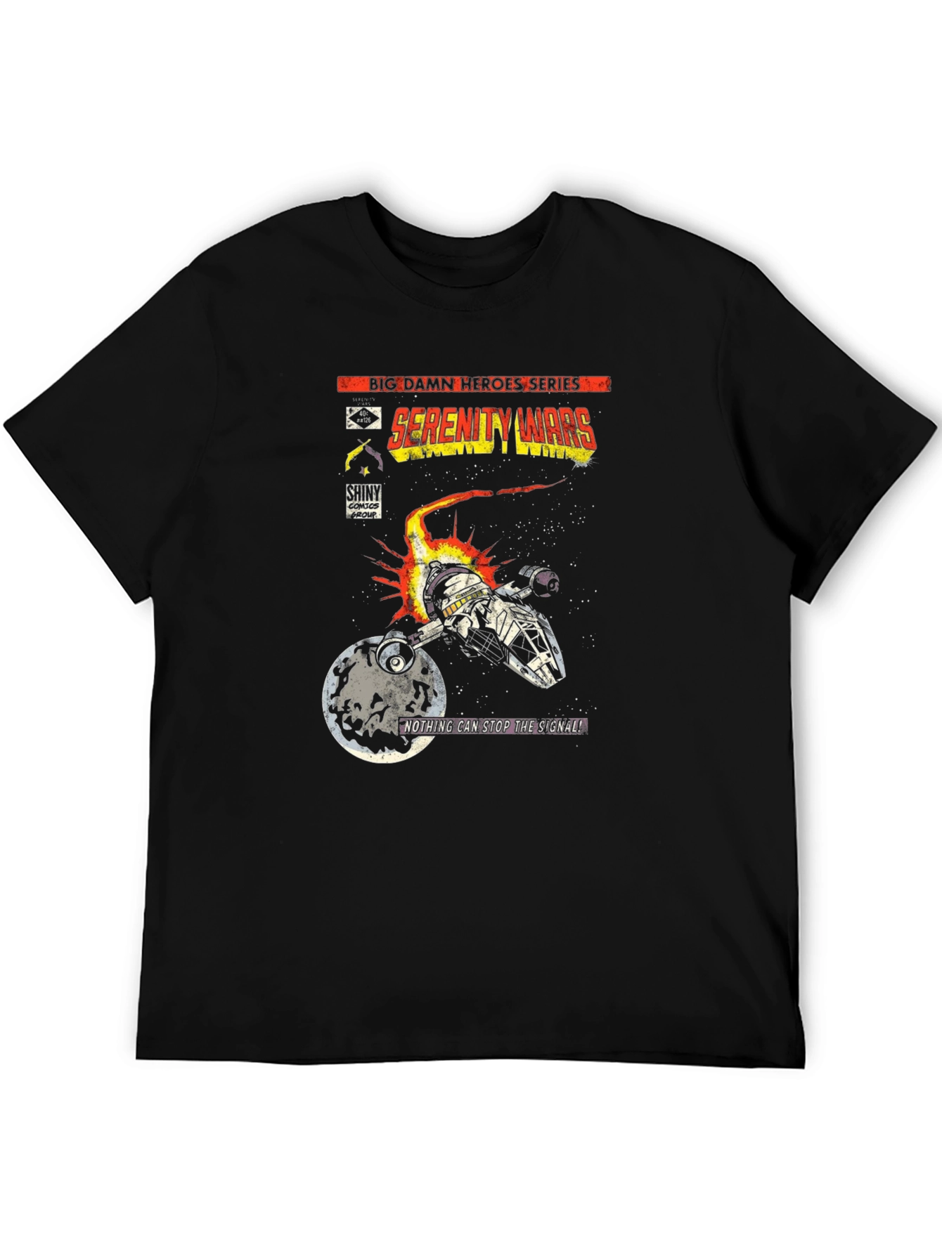 Serenity Wars Comic T-Shirt - Sci-Fi Fan Apparel