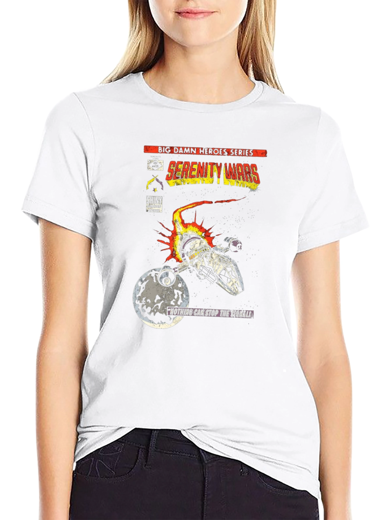Serenity Wars Comic T-Shirt - Sci-Fi Fan Apparel