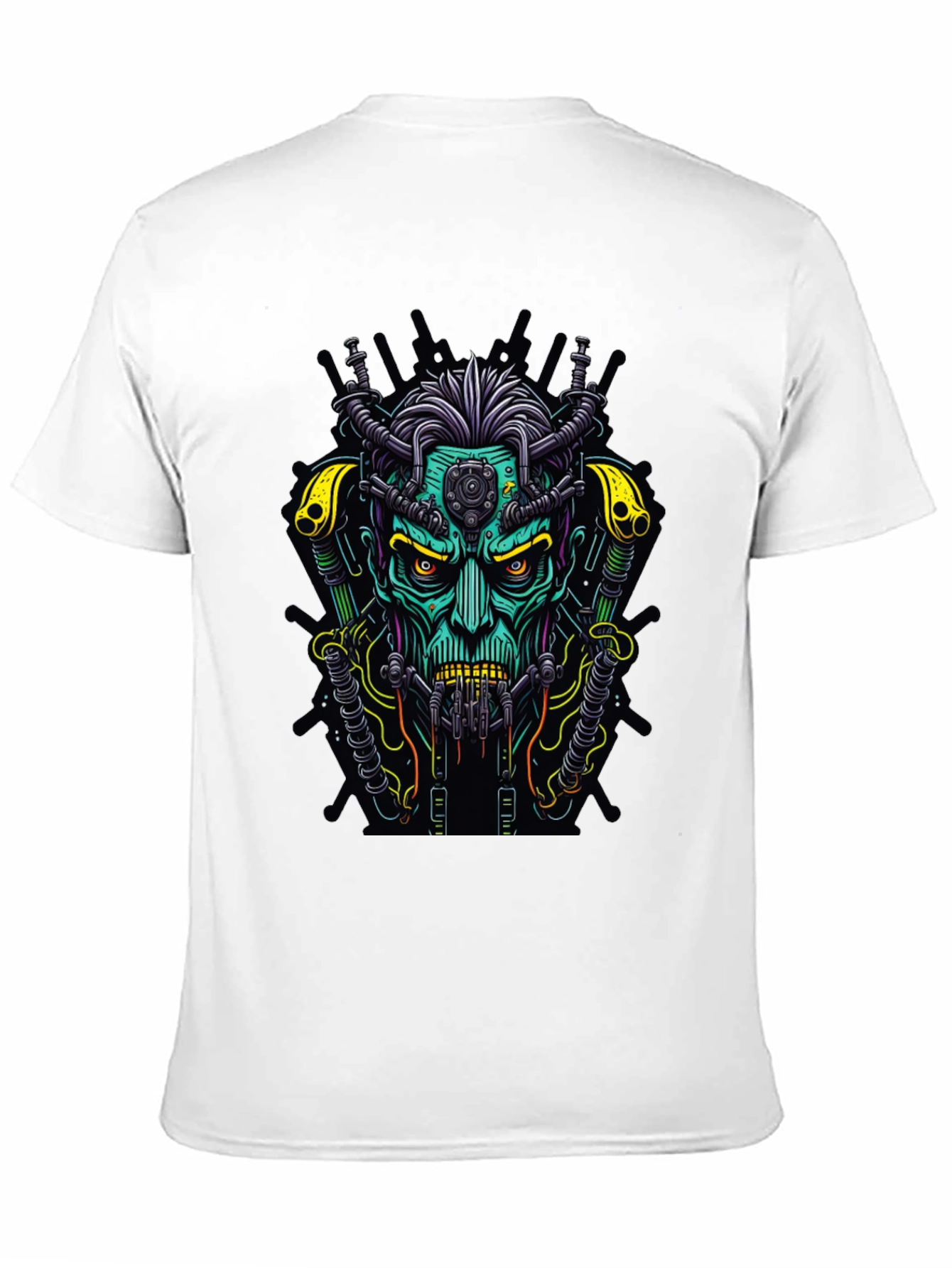 Cyberpunk Monster Graphic Black T-Shirt