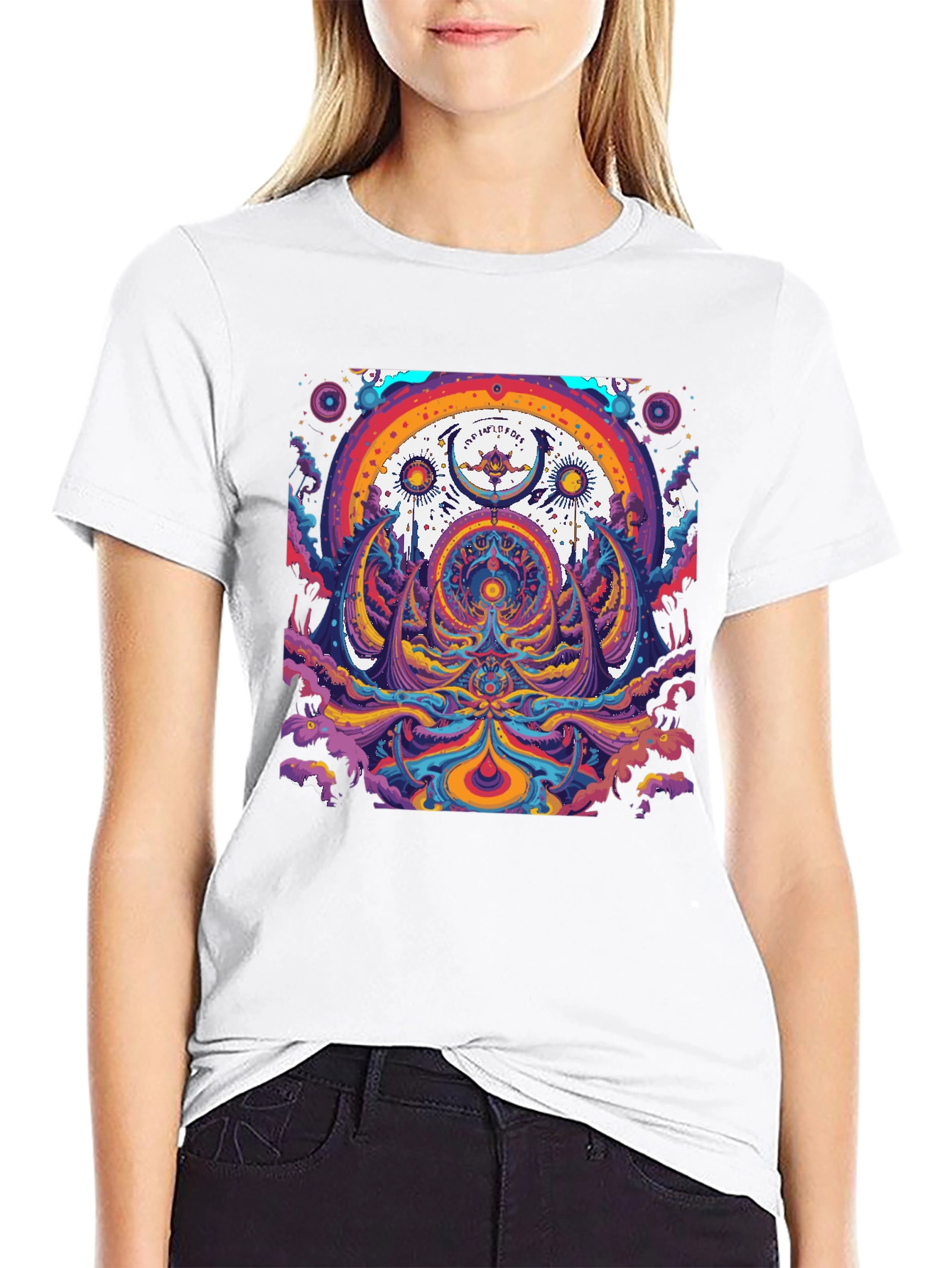 Psychedelic Rainbow Graphic Tee
