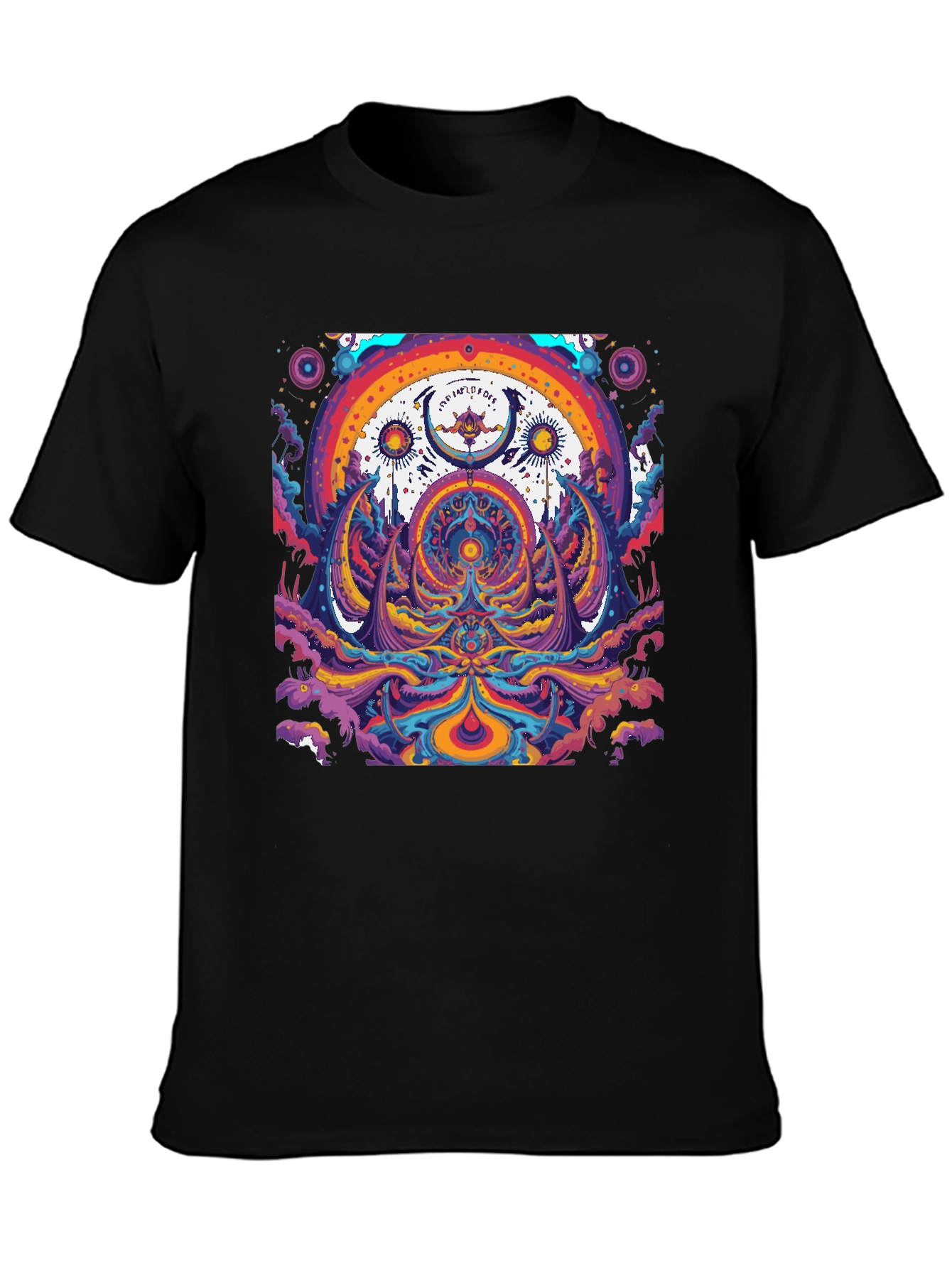 Psychedelic Rainbow Graphic Tee