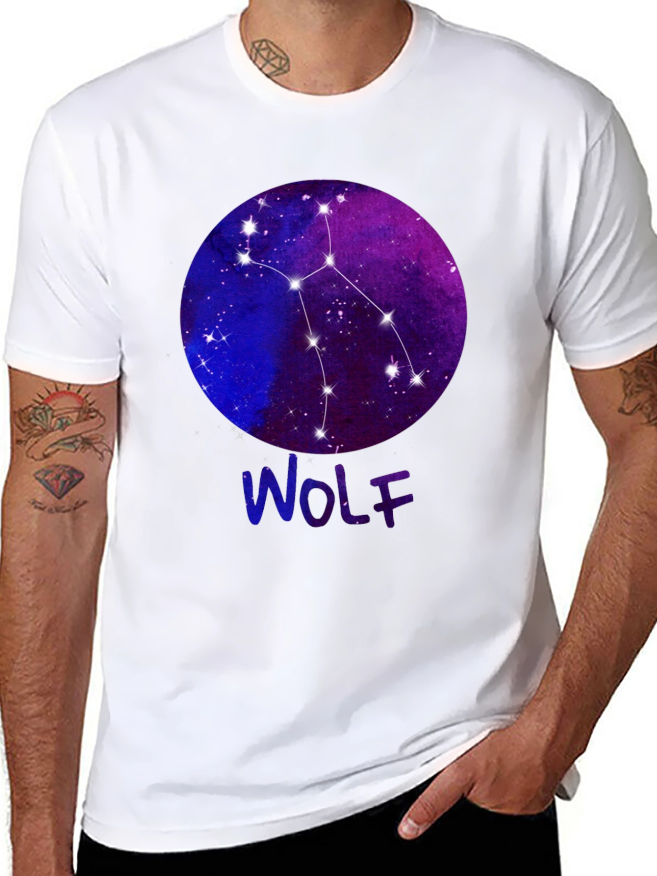 Wolf Constellation Graphic Tee - Unisex