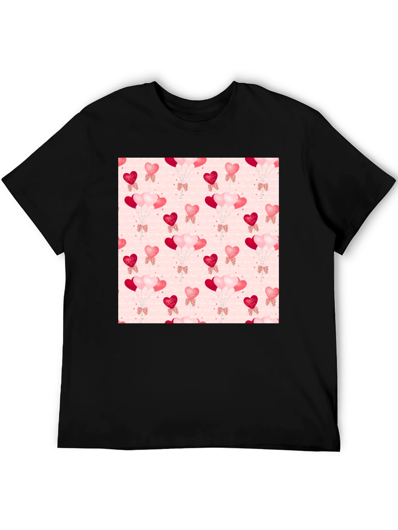 Heart Balloons Pattern T-Shirt