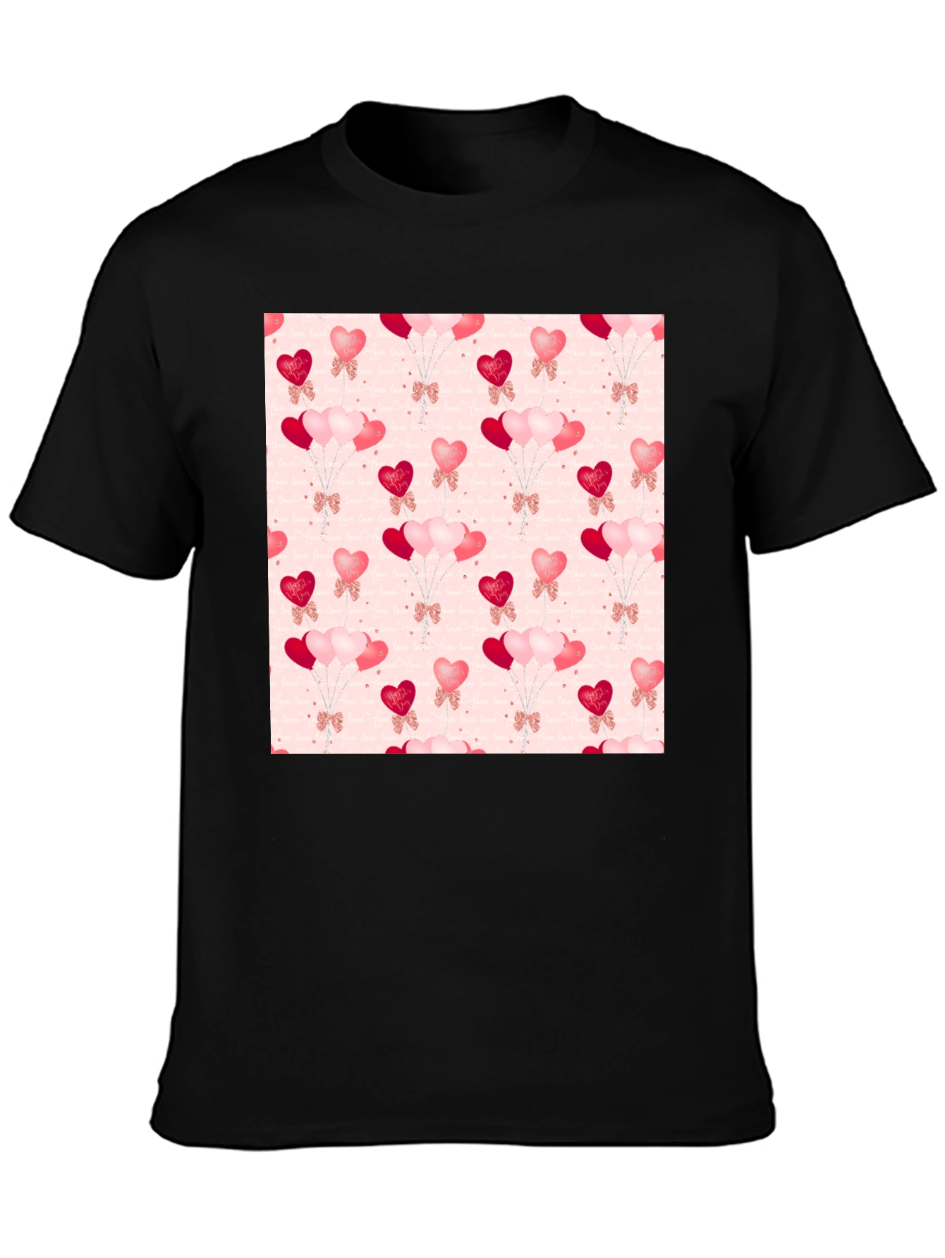 Heart Balloons Pattern T-Shirt