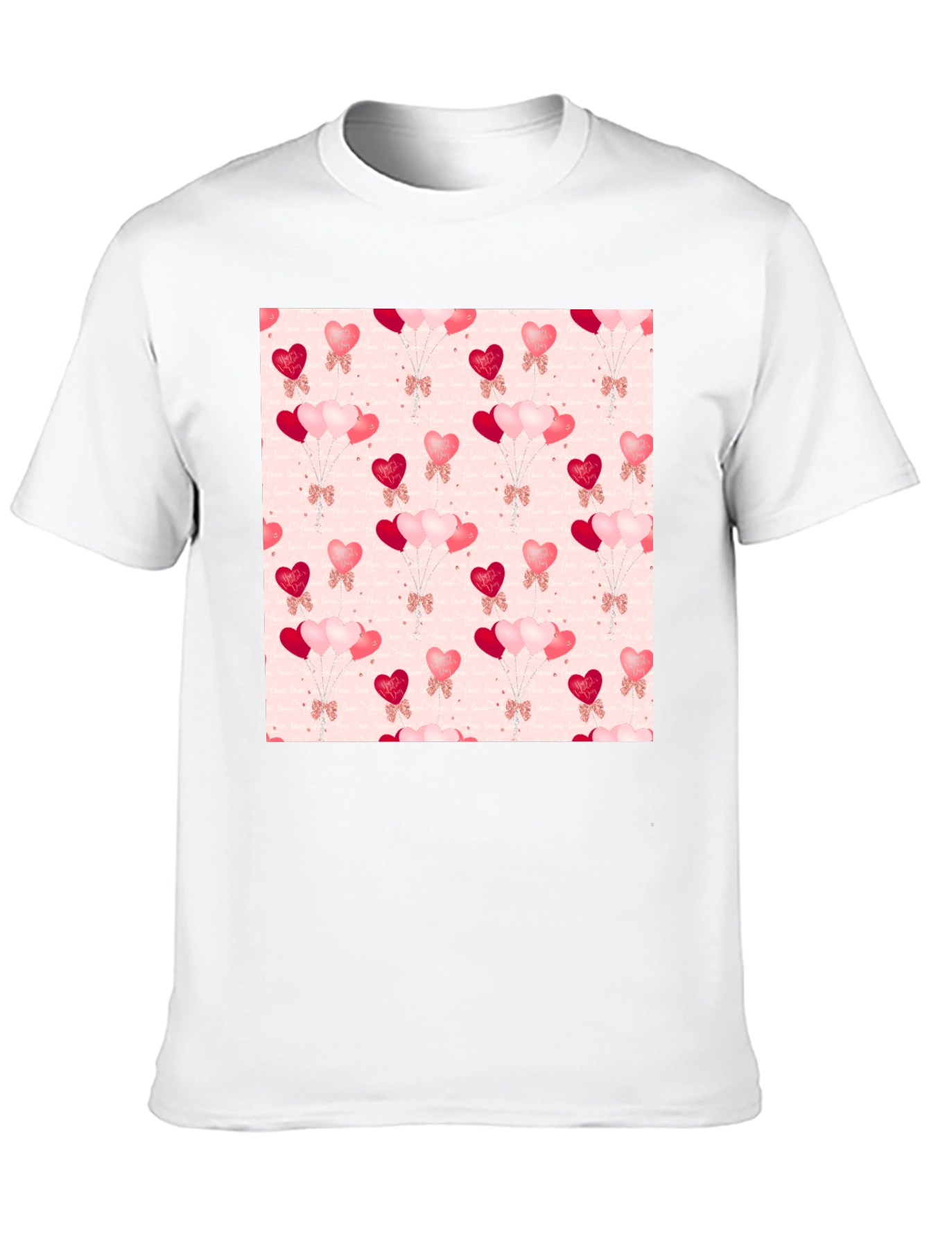 Heart Balloons Pattern T-Shirt