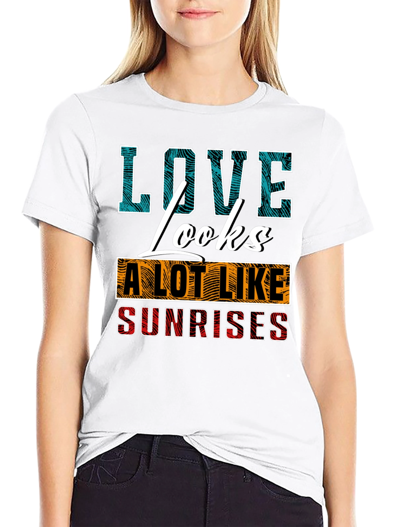 Love Looks Like Sunrises Graphic T-Shirt