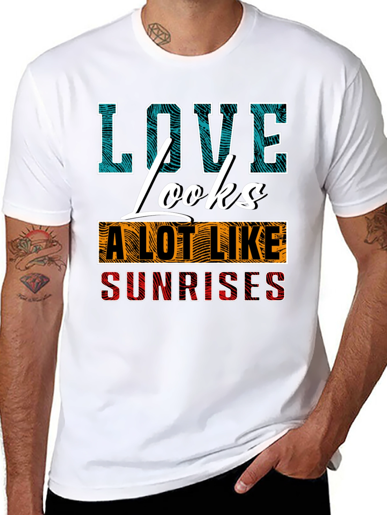 Love Looks Like Sunrises Graphic T-Shirt