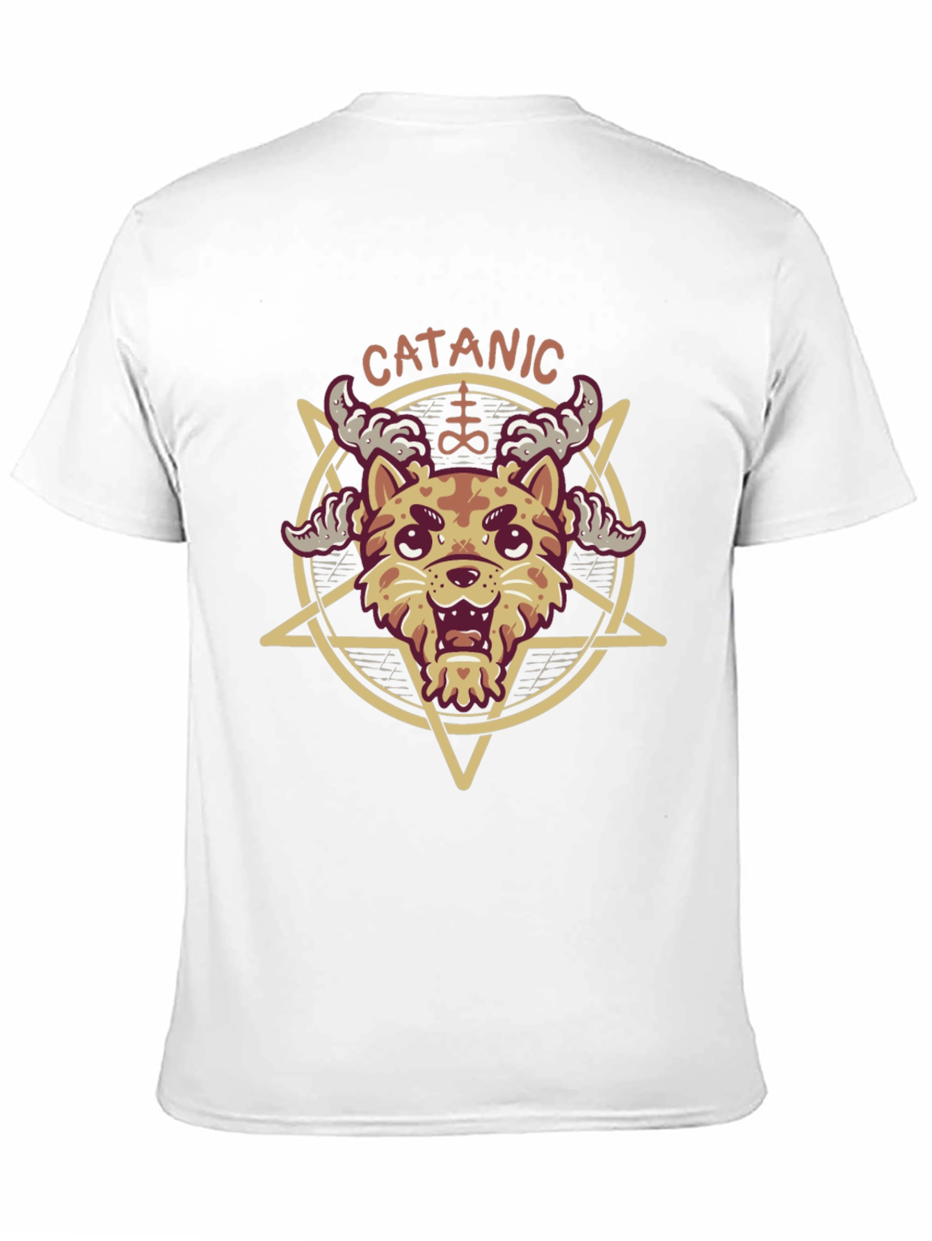Cat-anic T-Shirt - Humorous Gothic Tee