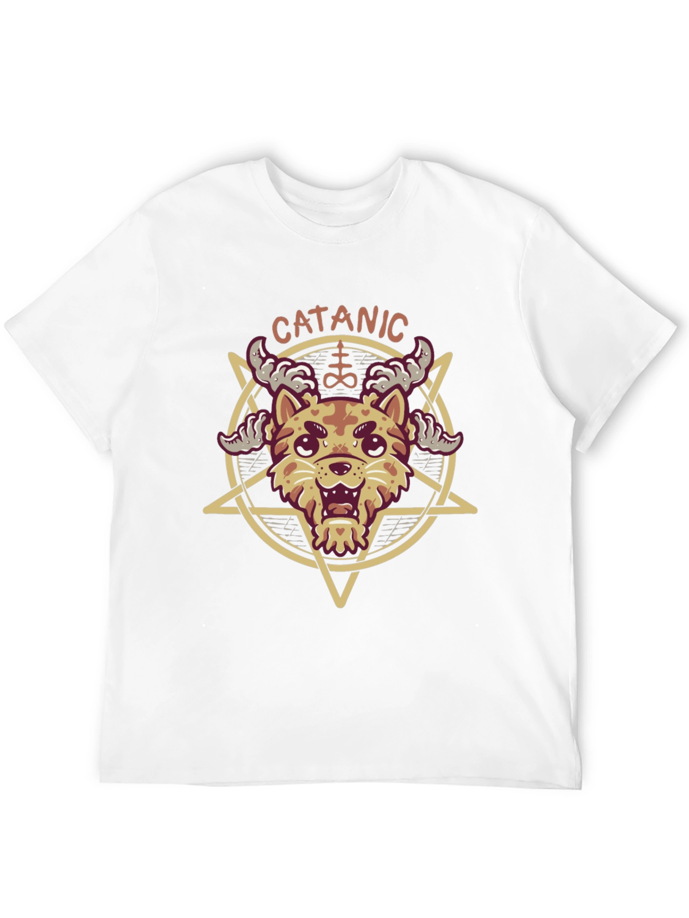 Cat-anic T-Shirt - Humorous Gothic Tee