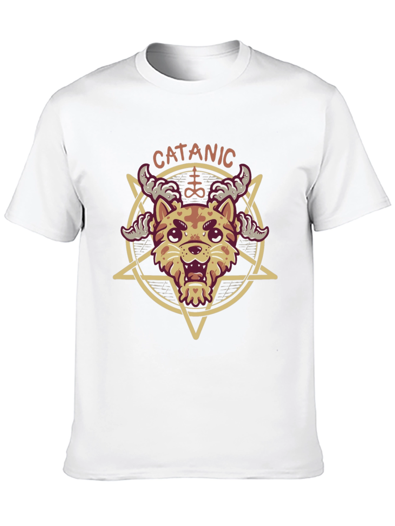 Cat-anic T-Shirt - Humorous Gothic Tee
