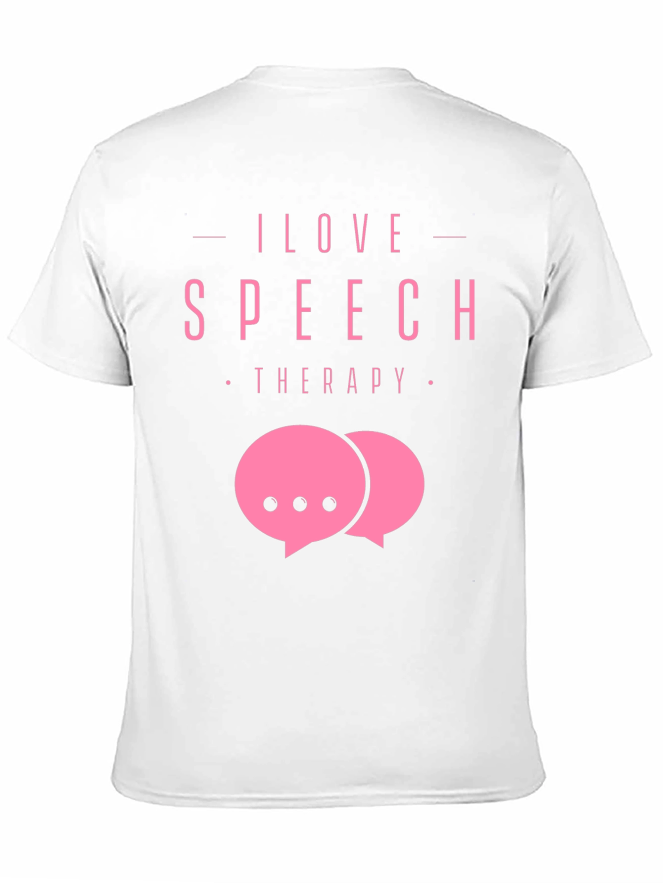 I Love Speech Therapy Black T-Shirt