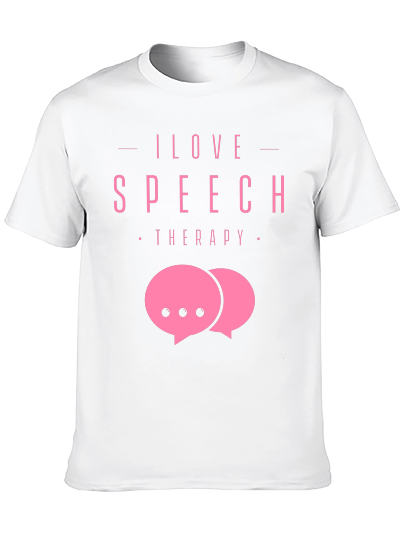 I Love Speech Therapy Black T-Shirt