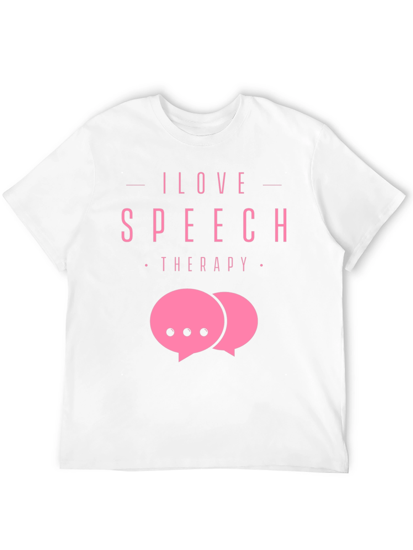 I Love Speech Therapy Black T-Shirt
