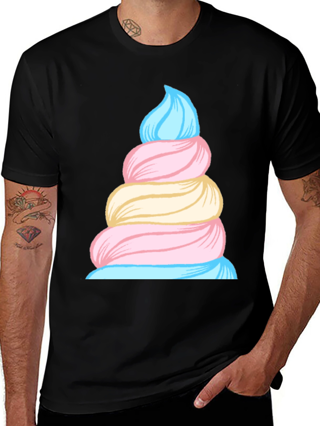 Cotton Candy Swirl Tee - Sweet Style!