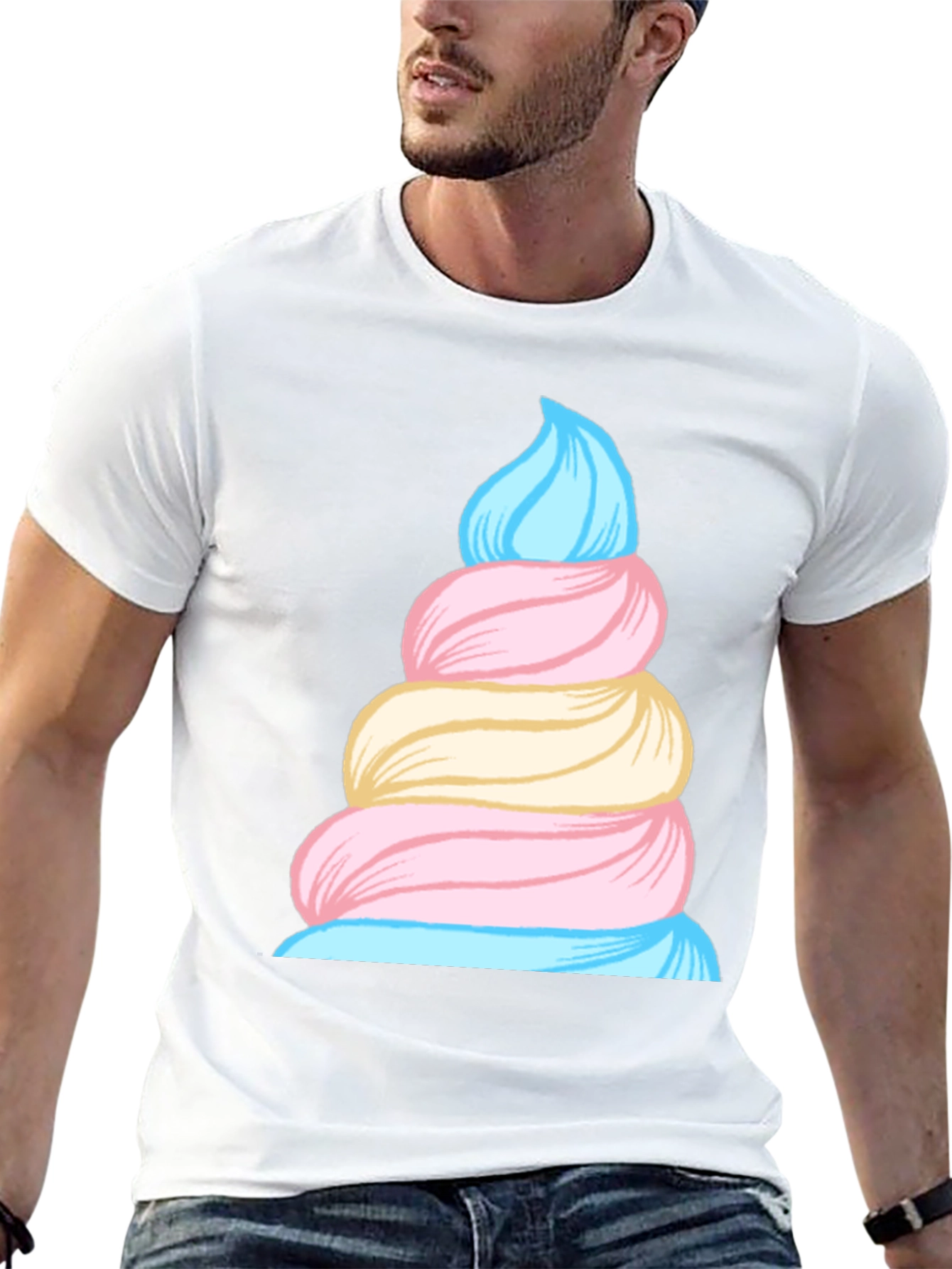 Cotton Candy Swirl Tee - Sweet Style!
