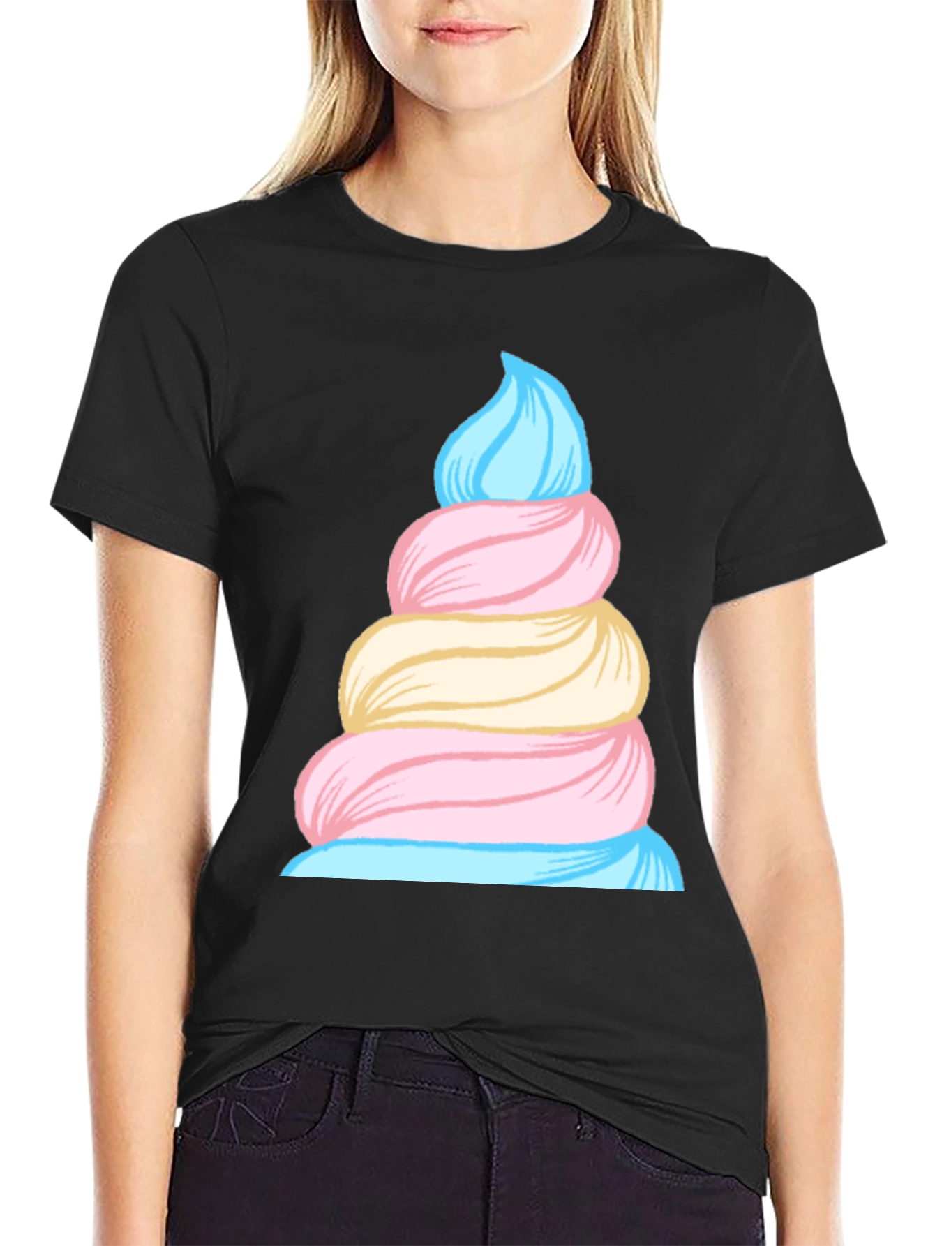 Cotton Candy Swirl Tee - Sweet Style!