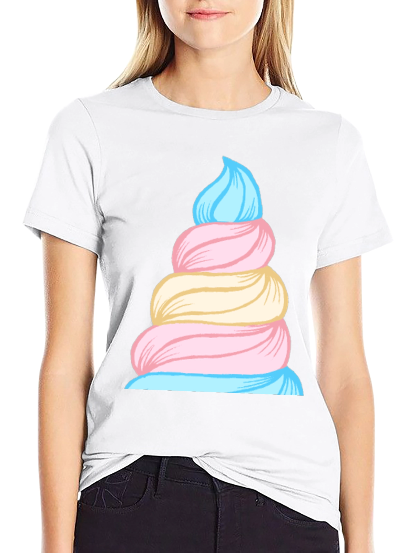 Cotton Candy Swirl Tee - Sweet Style!
