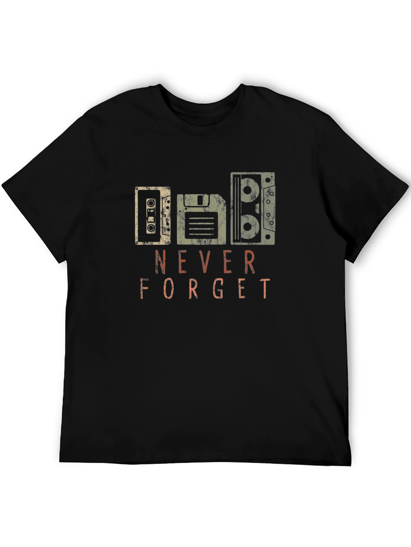 Retro Tech Never Forget Graphic T-Shirt