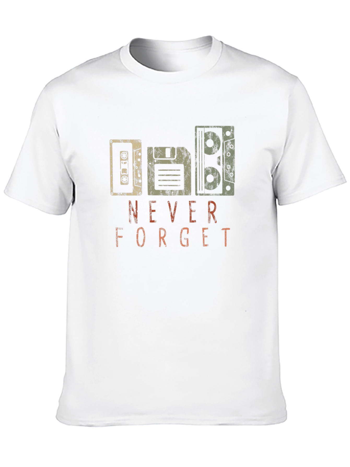 Retro Tech Never Forget Graphic T-Shirt