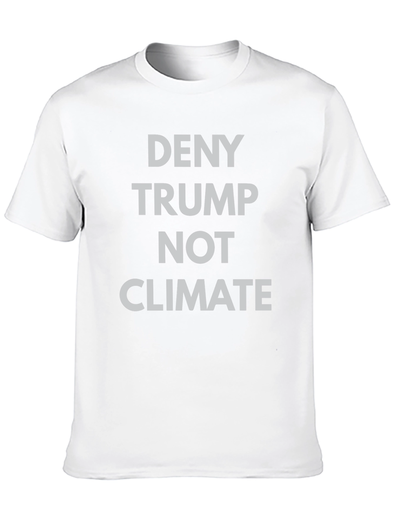 Deny Trump Not Climate Graphic Tee - Black