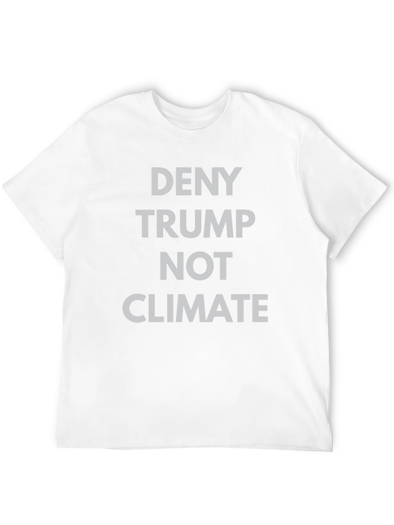 Deny Trump Not Climate Graphic Tee - Black
