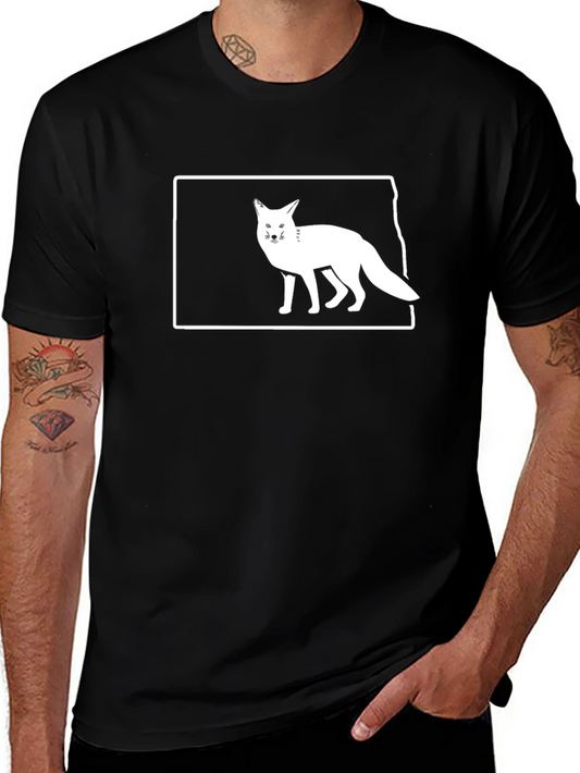 Fox Graphic T-Shirt - Black