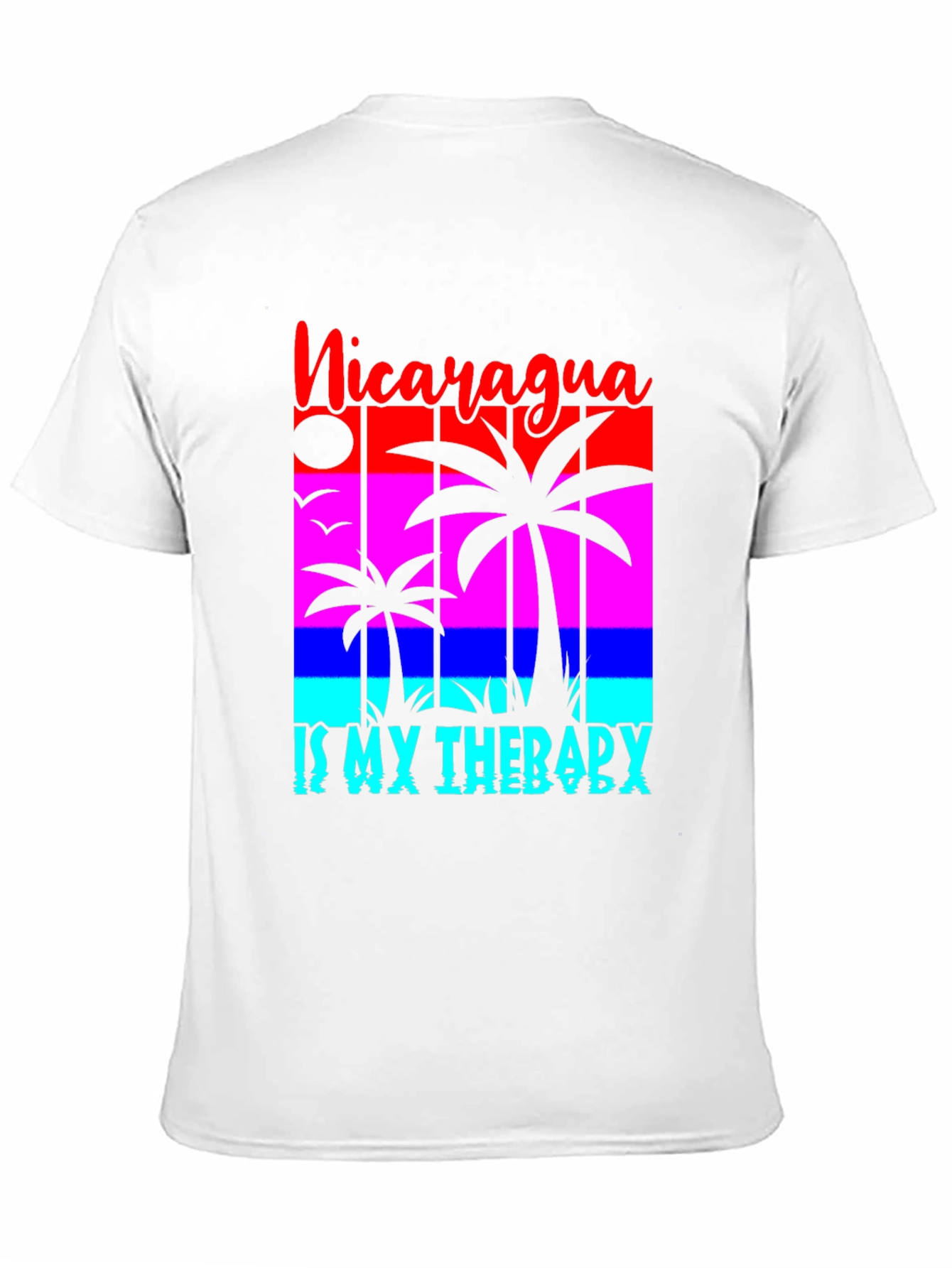Nicaragua Therapy T-Shirt - Palm Tree Design
