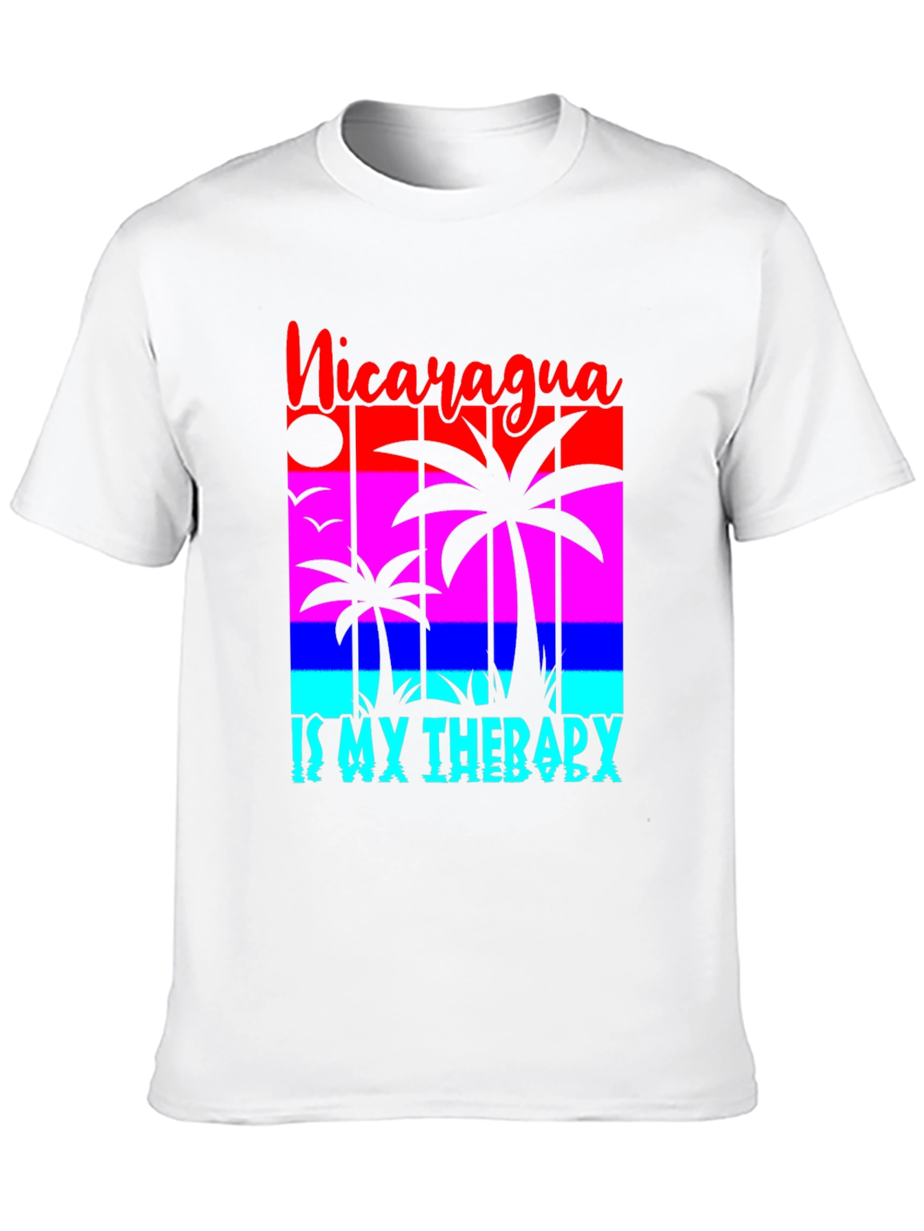 Nicaragua Therapy T-Shirt - Palm Tree Design