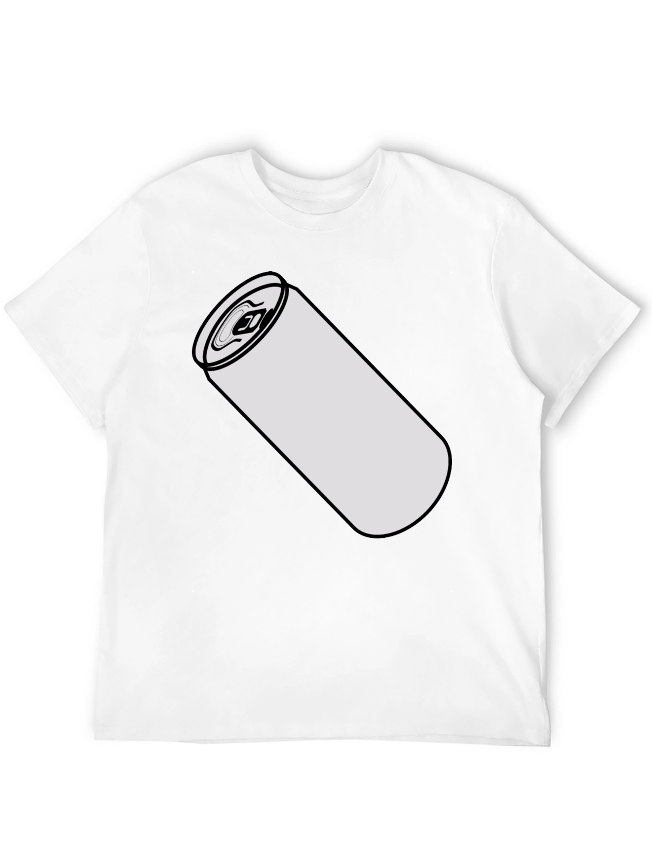 Drink Can Graphic Tee - Black Cotton Blend Shirt