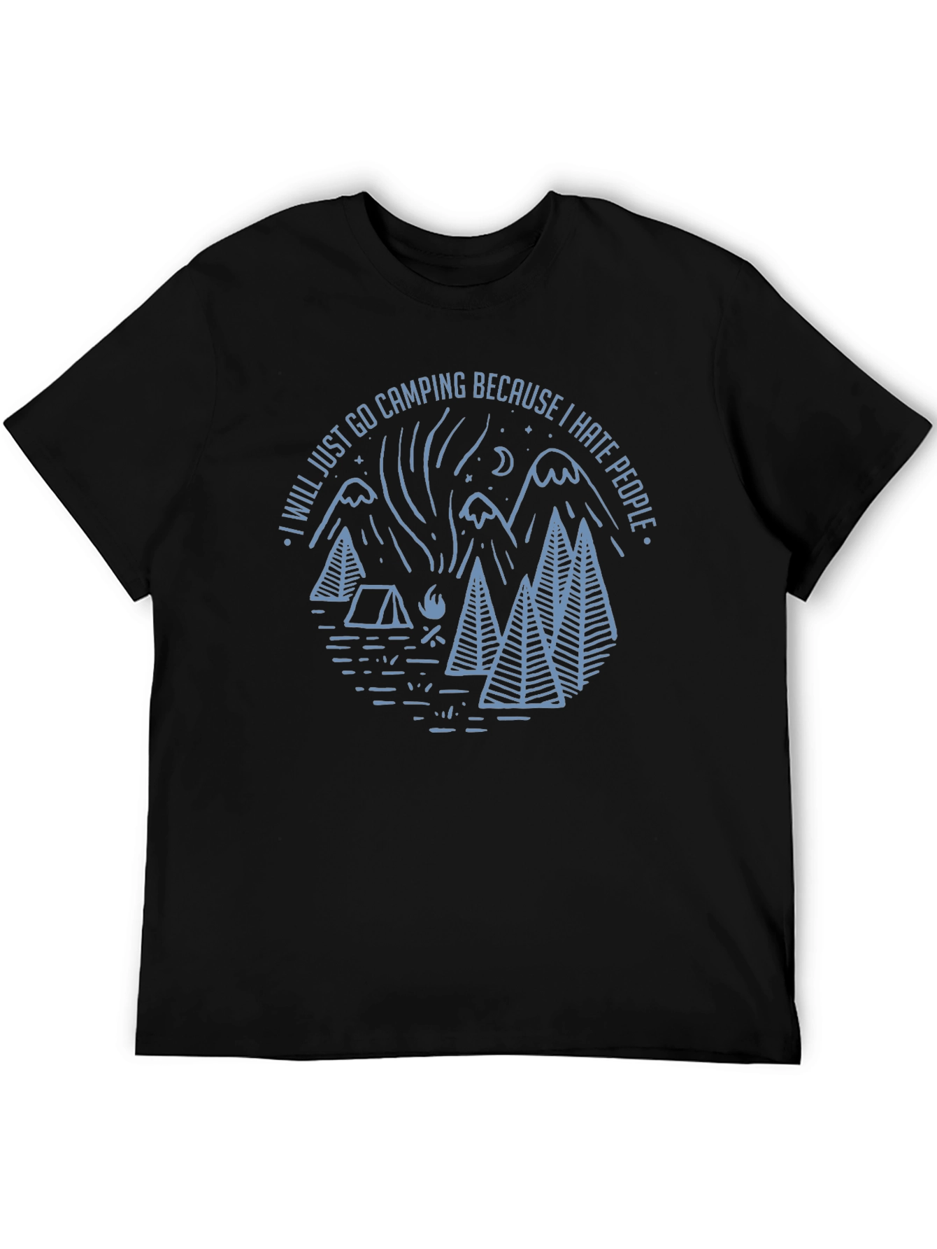Camping Graphic T-Shirt: I Hate People