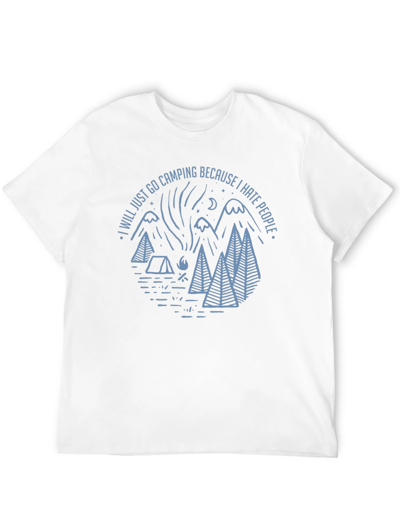 Camping Graphic T-Shirt: I Hate People