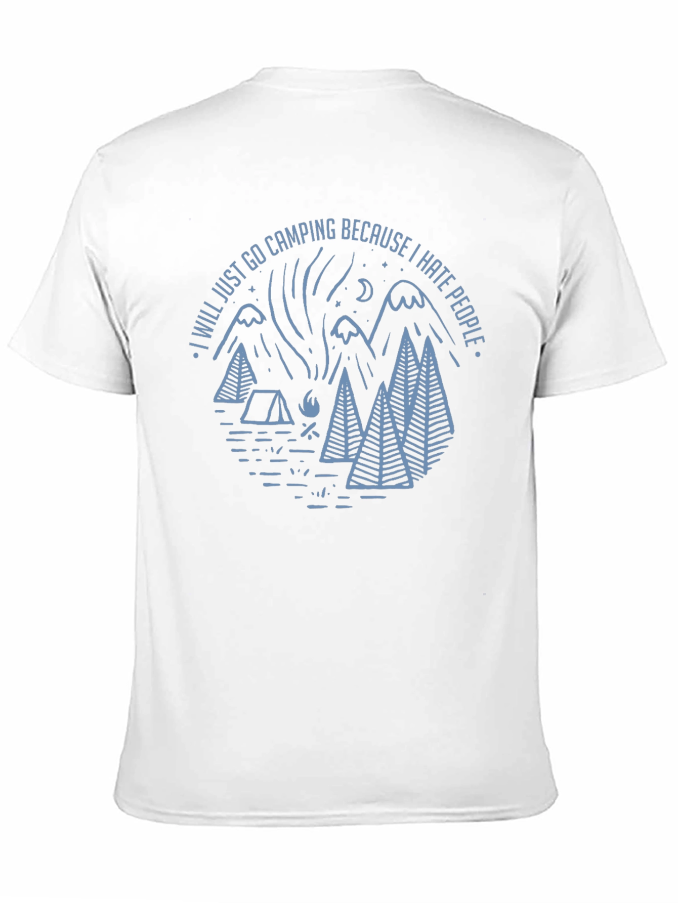 Camping Graphic T-Shirt: I Hate People