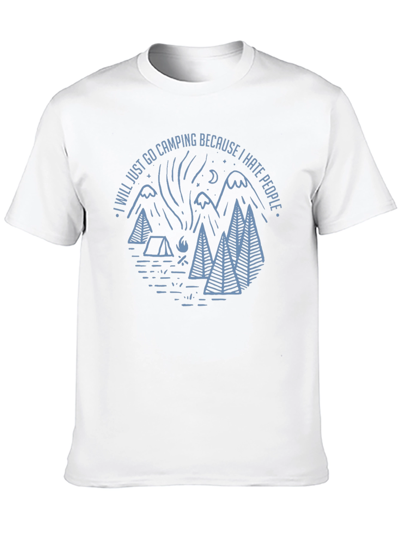 Camping Graphic T-Shirt: I Hate People