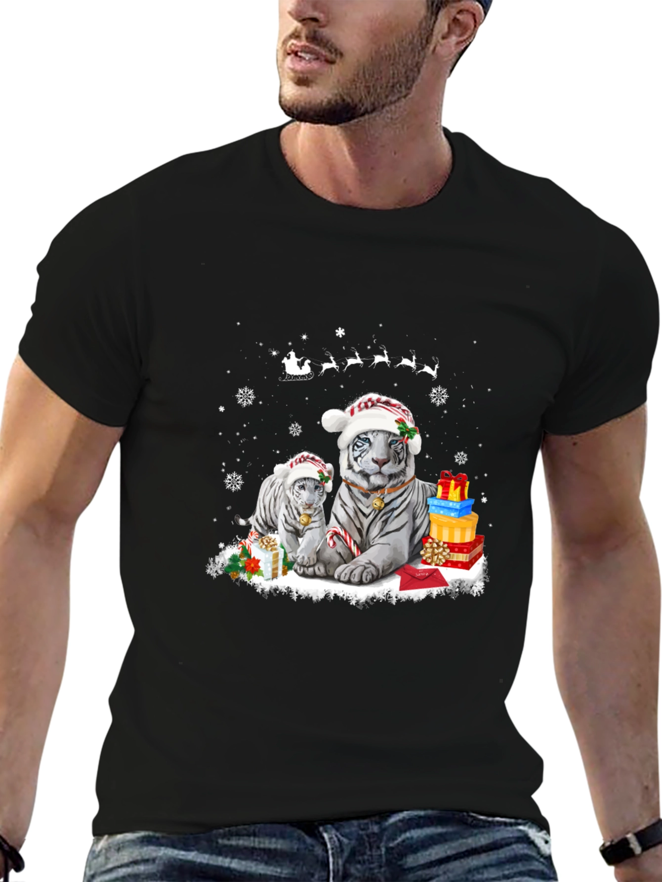 Christmas Tiger T-Shirt